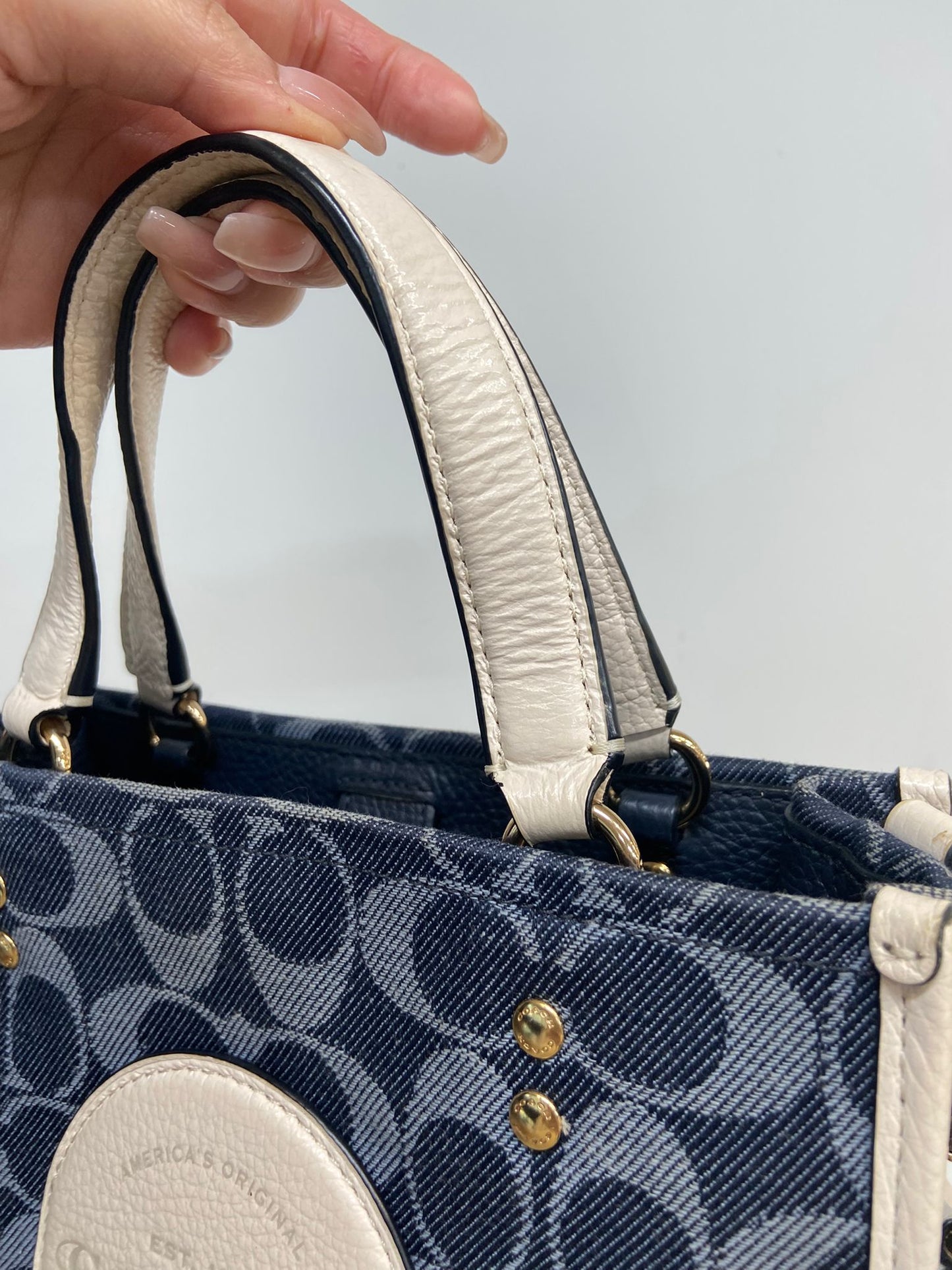 Coach 牛仔 mini tote