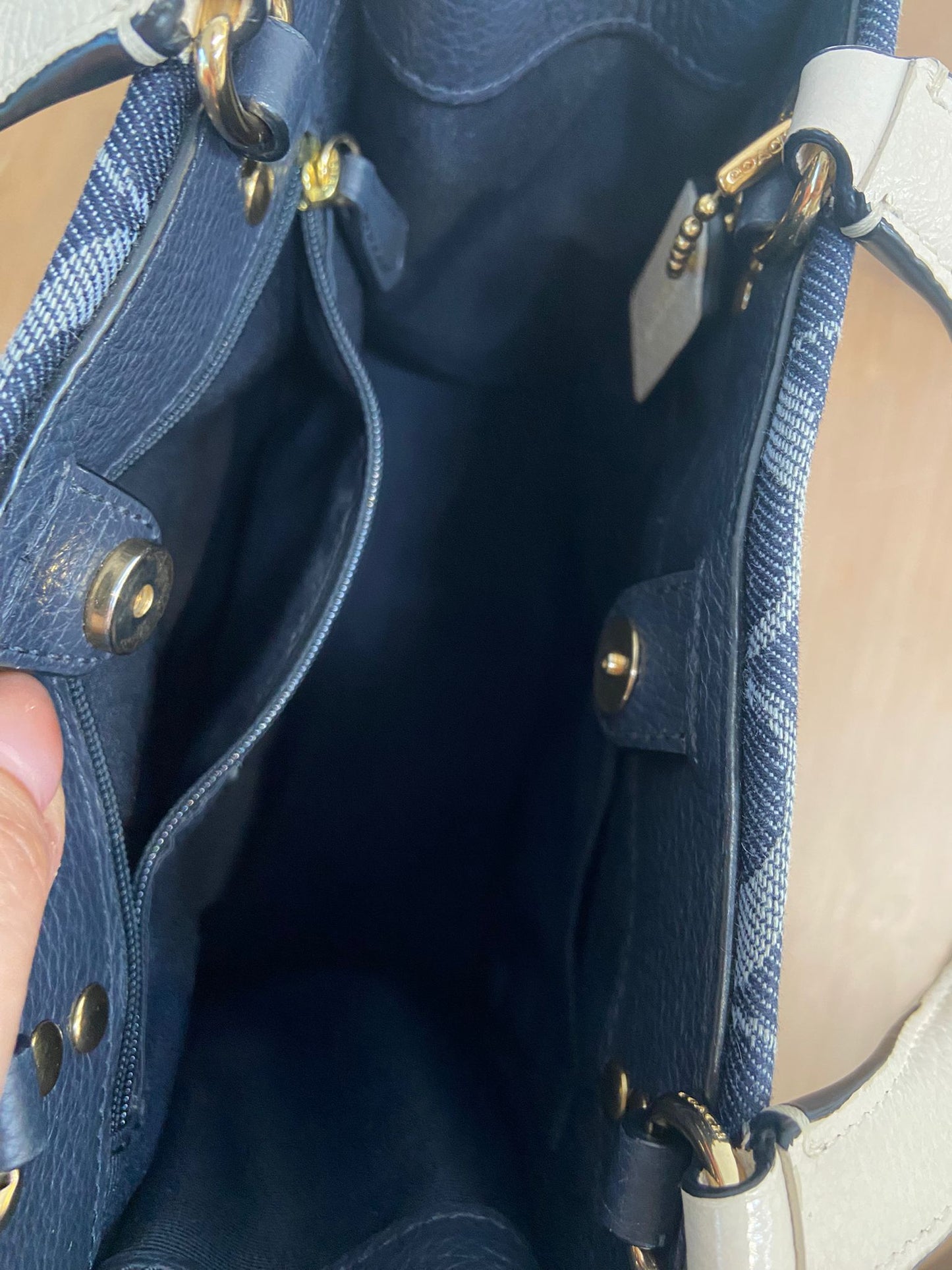 Coach 牛仔 mini tote
