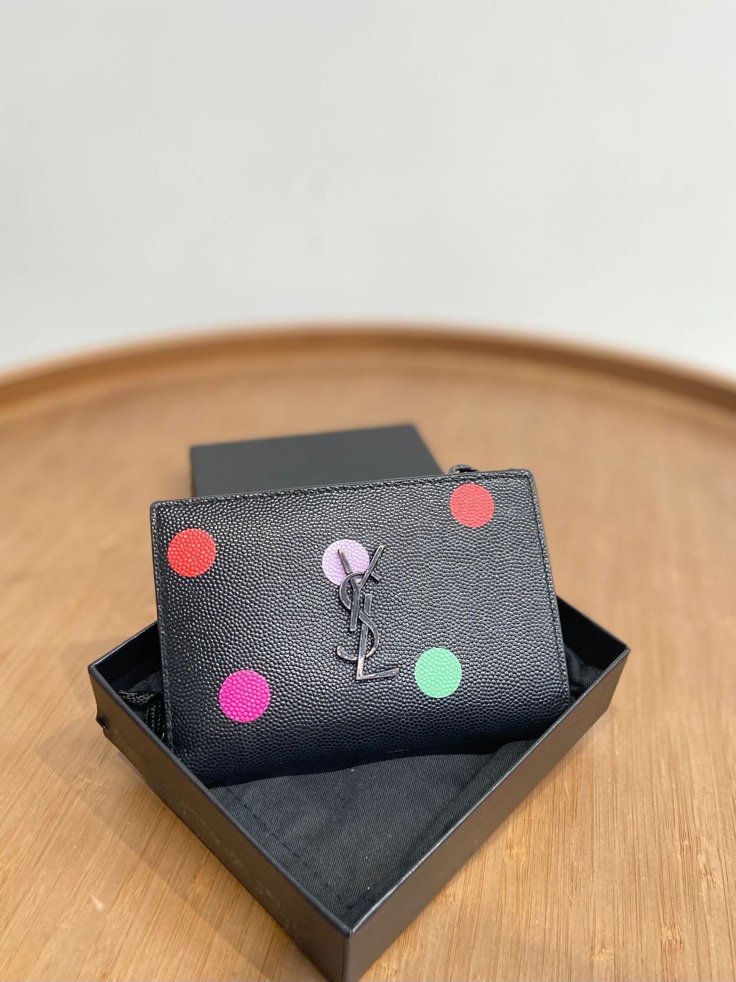 YSL 兩摺銀包