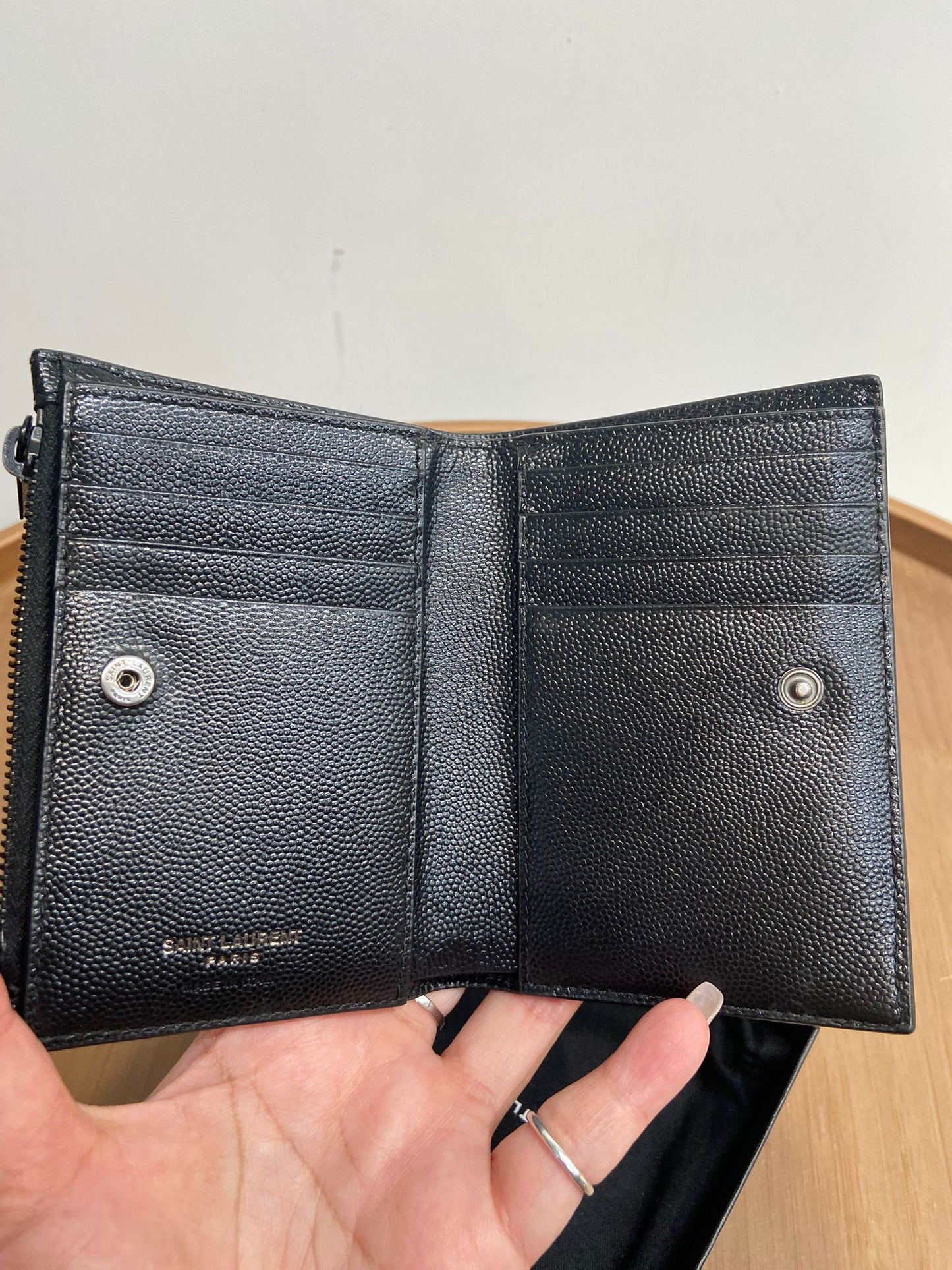 YSL 兩摺銀包