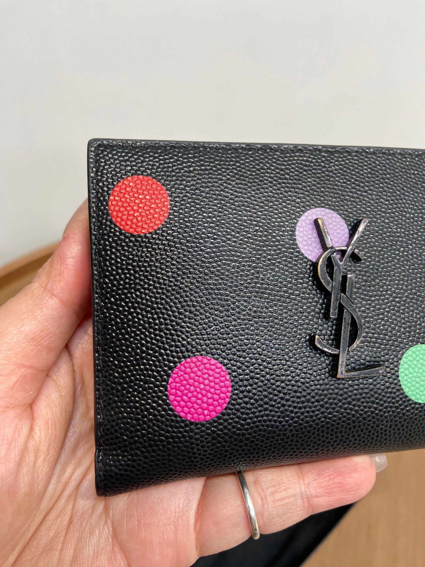 YSL 兩摺銀包
