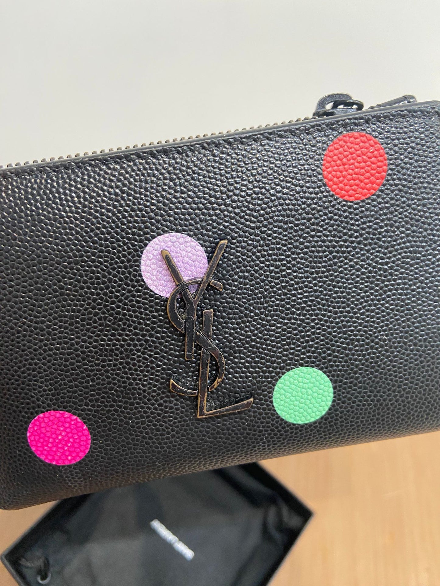 YSL 兩摺銀包