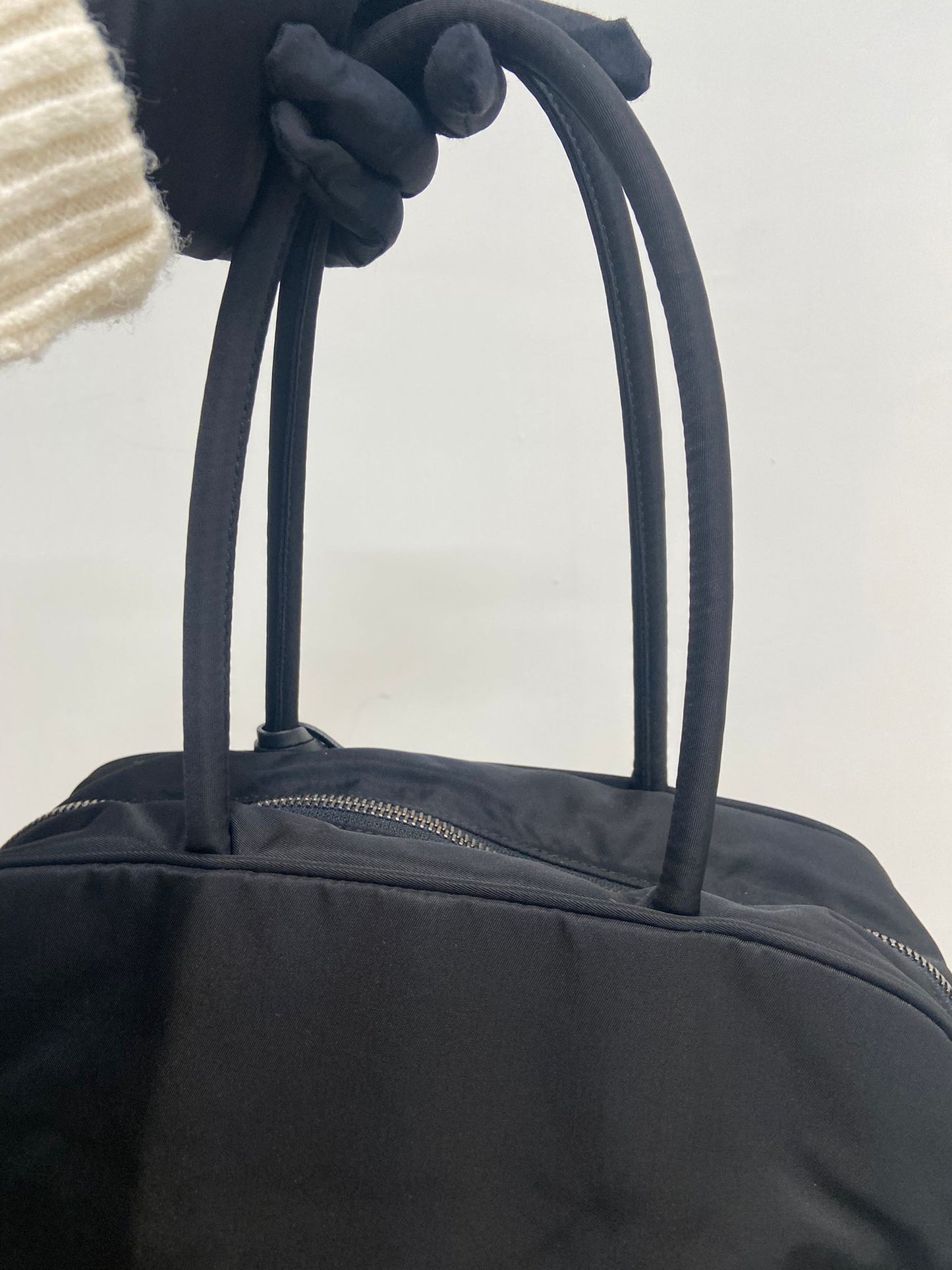 Prada nylon 單肩 保齡球袋