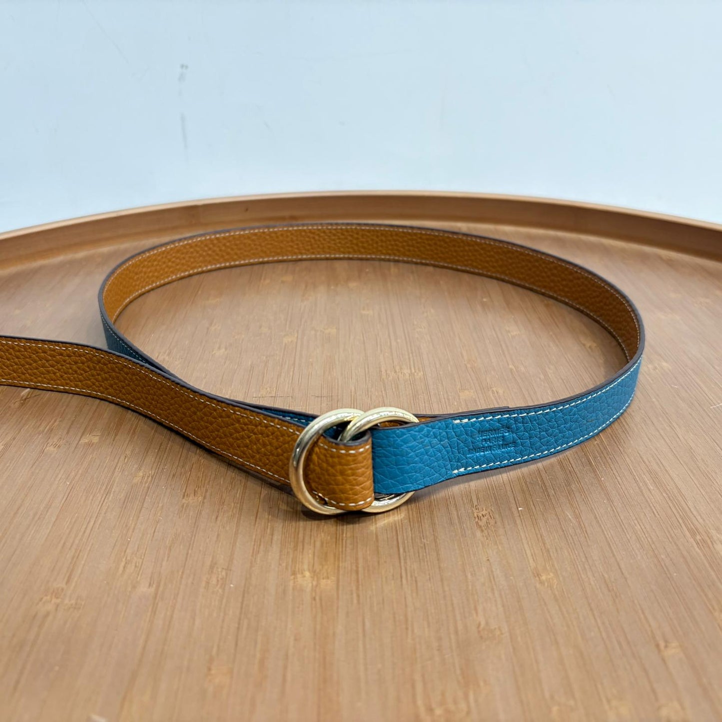 HERMES 雙面雙色皮帶