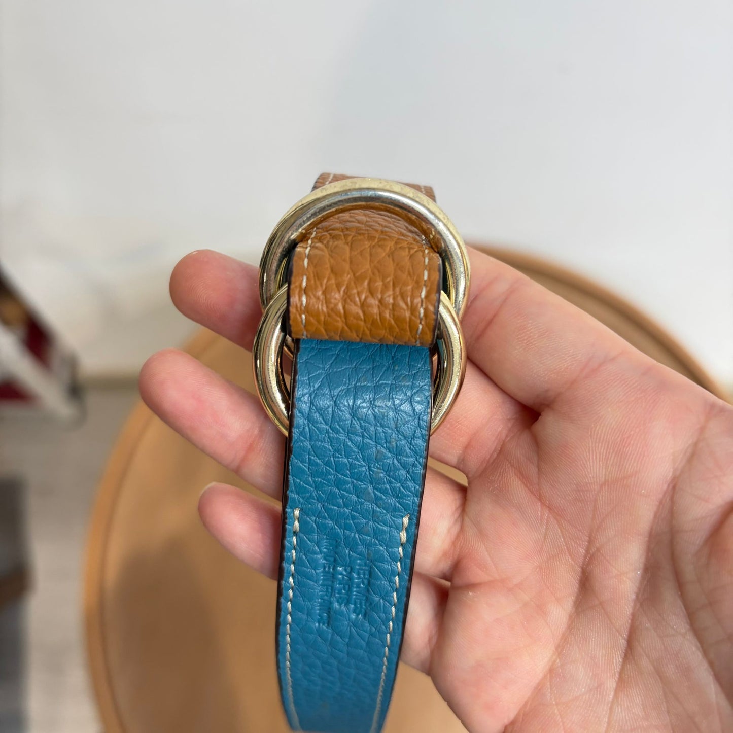 HERMES 雙面雙色皮帶