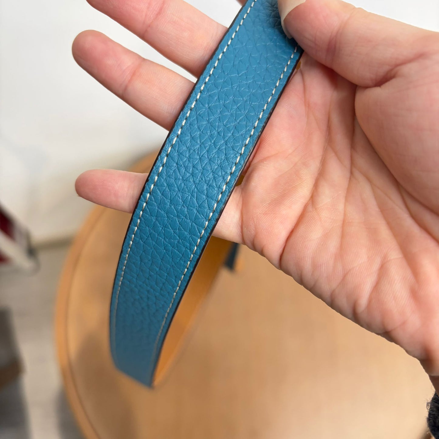 HERMES 雙面雙色皮帶