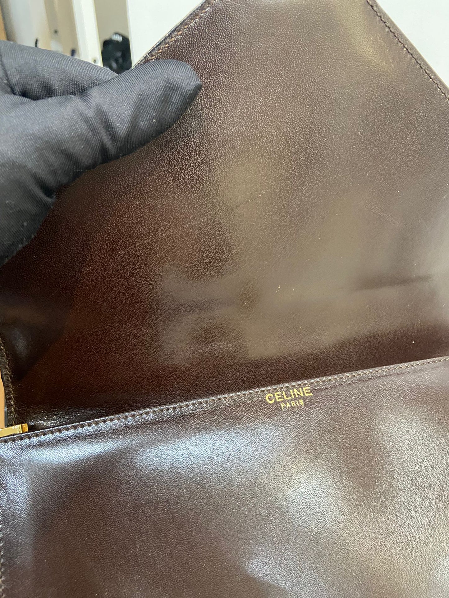 Celine 馬車扣 box bag 單肩包