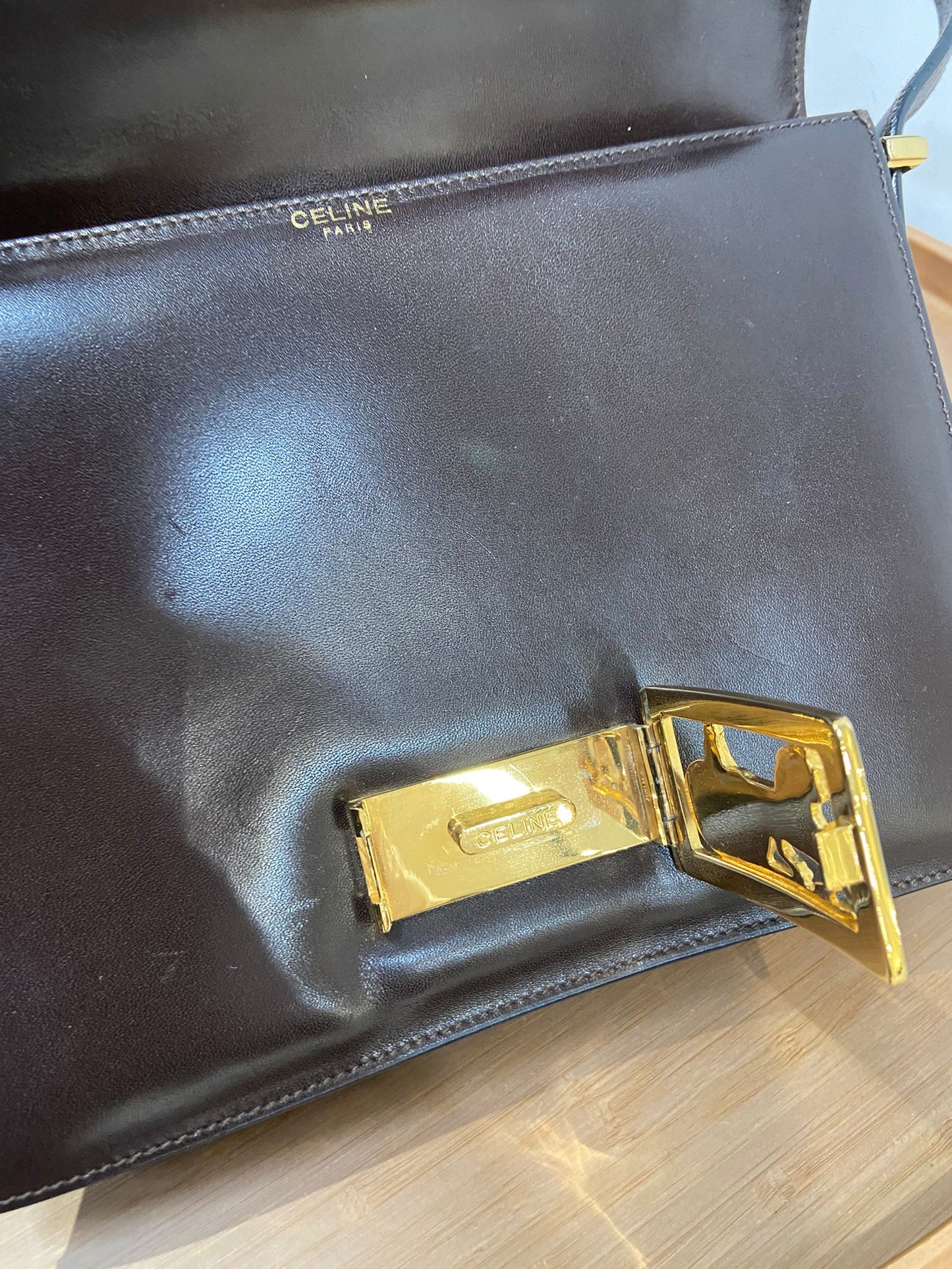 Celine 馬車扣 box bag 單肩包