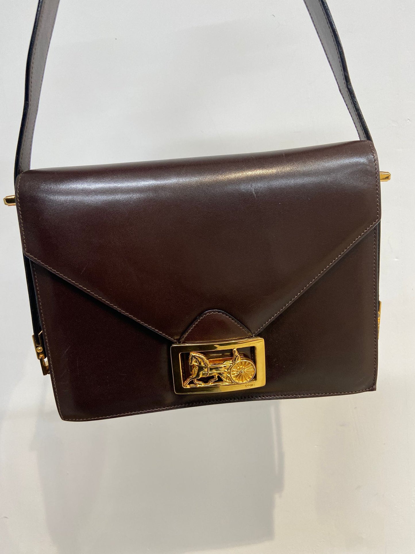 Celine 馬車扣 box bag 單肩包