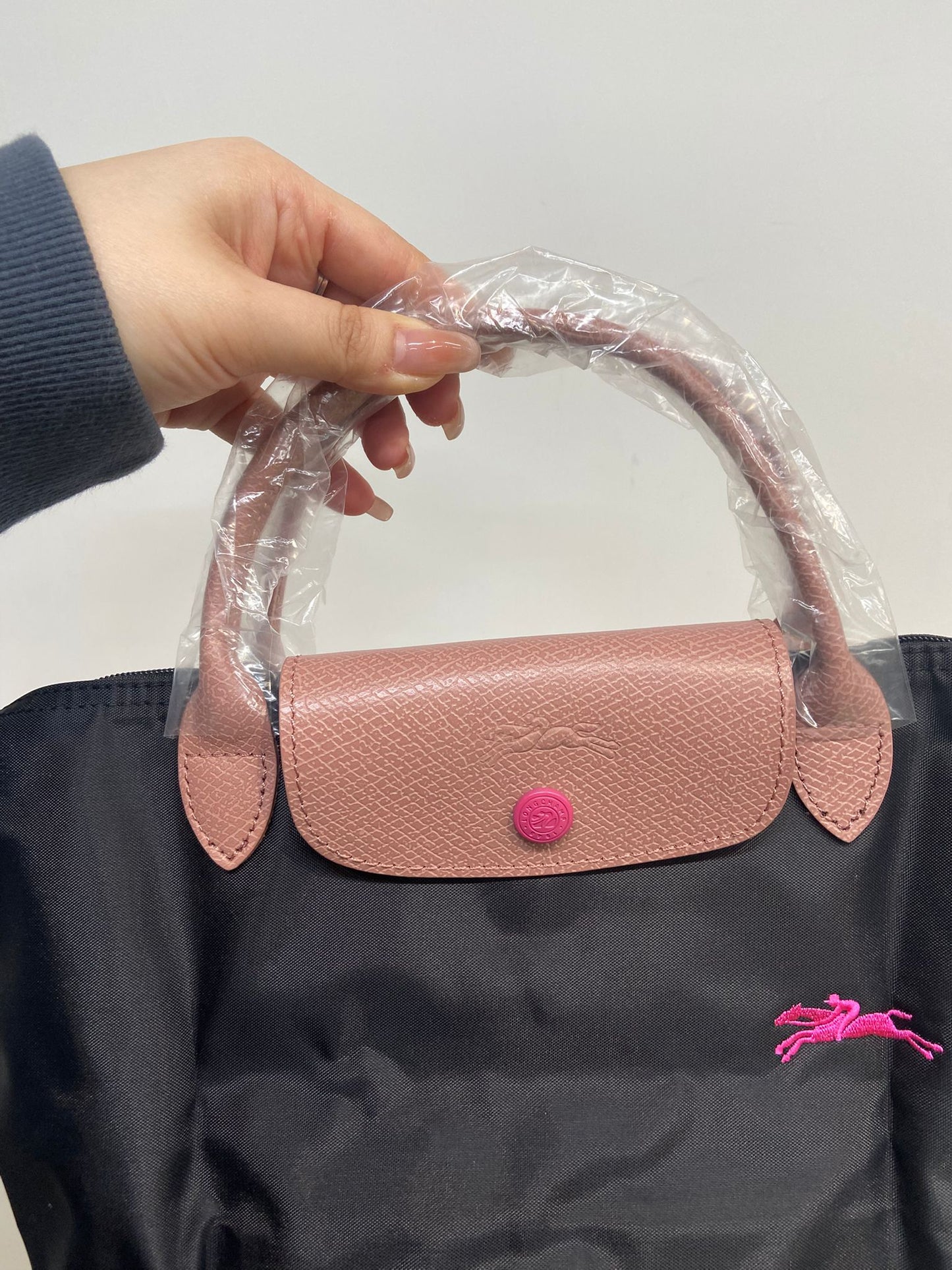 Longchamp le pliage tote S 短柄
