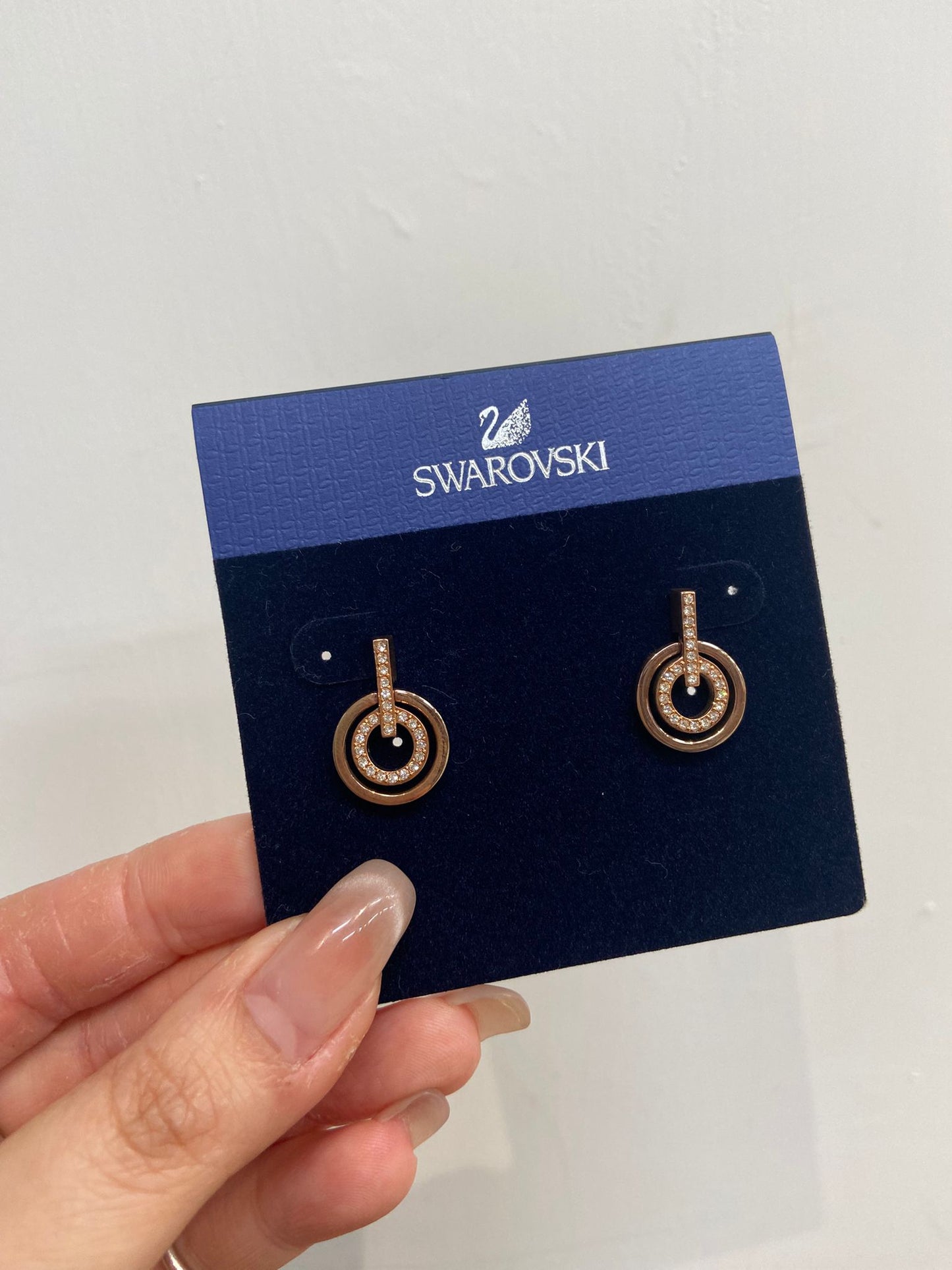 swarovski 圈圈吊耳環
