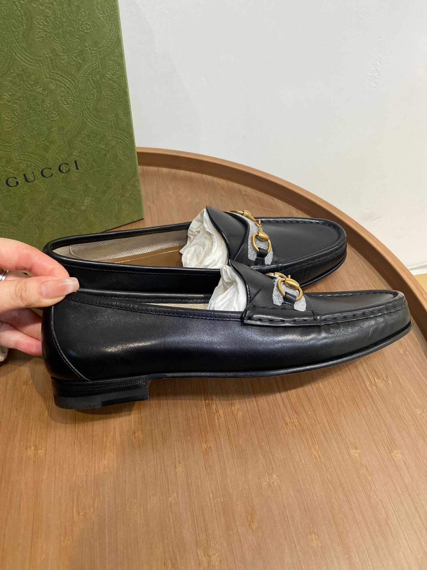 Gucci loafers 黑色樂福皮鞋