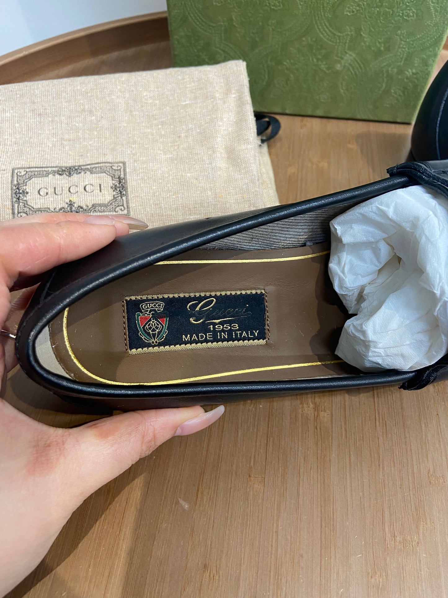Gucci loafers 黑色樂福皮鞋