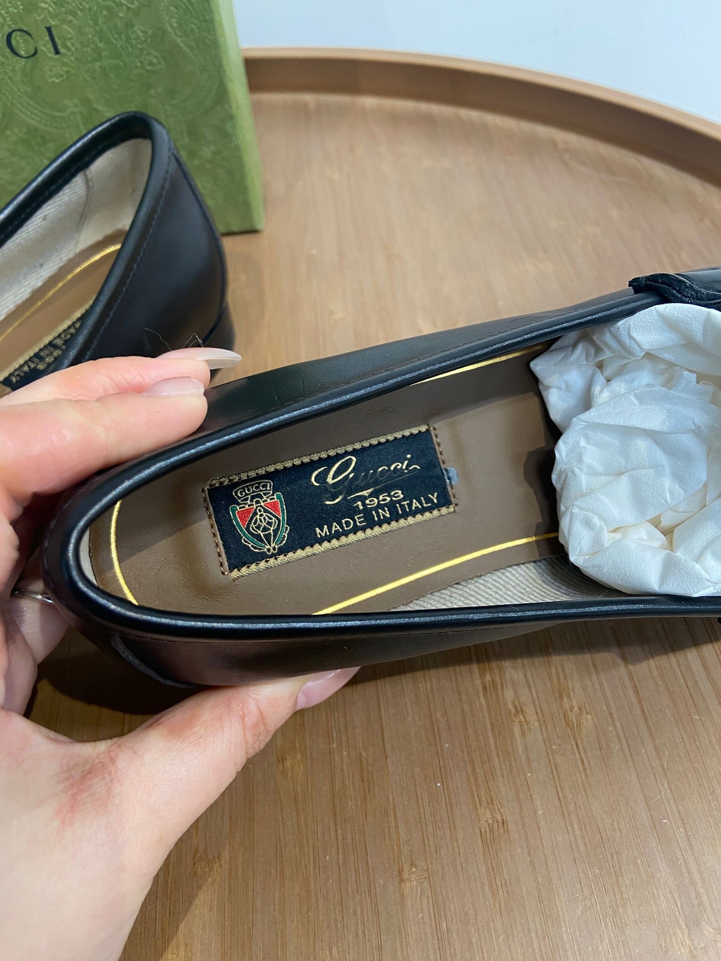 Gucci loafers 黑色樂福皮鞋