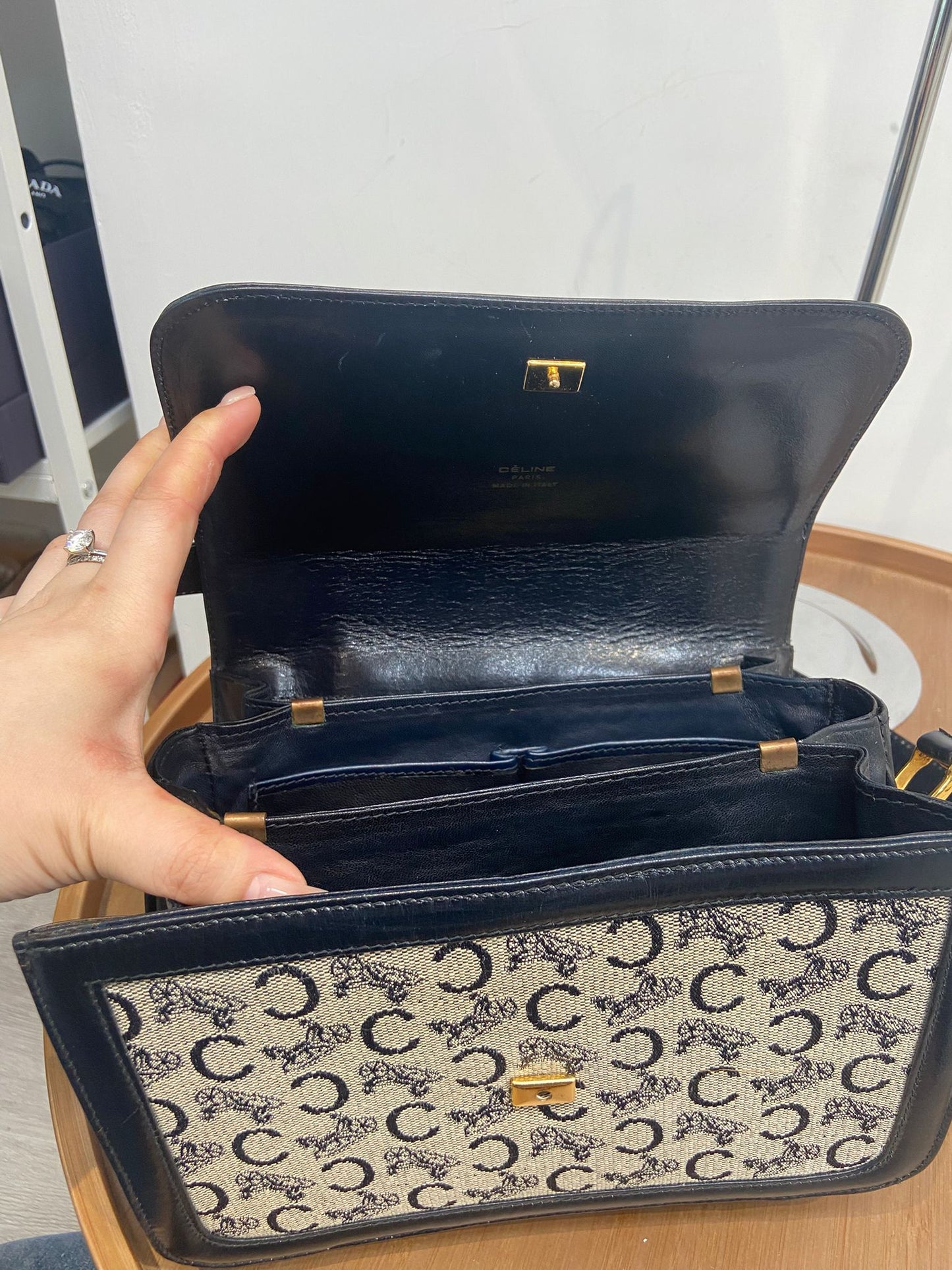 Celine 馬車扣 BOX bag