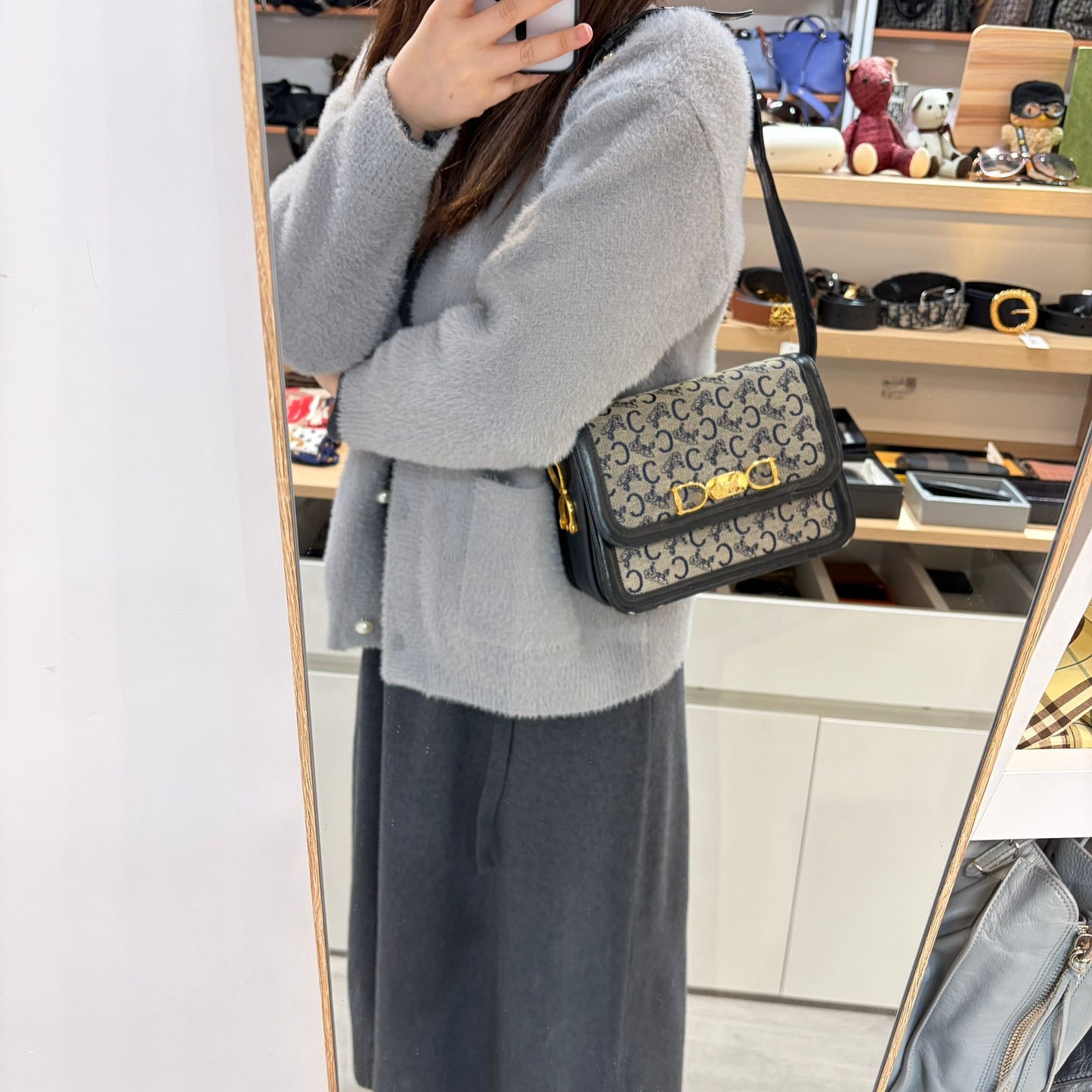 Celine 馬車扣 BOX bag