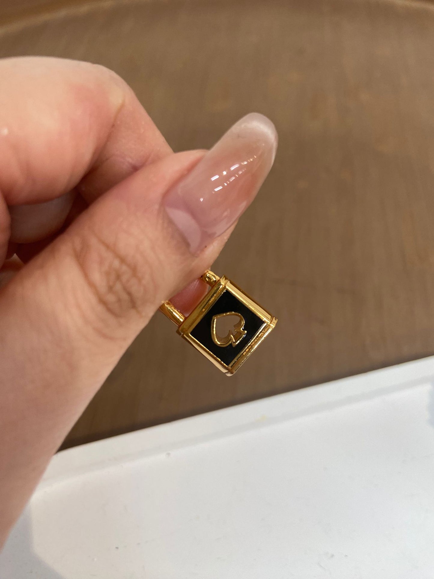 Kate spade 鎖頭造型耳環