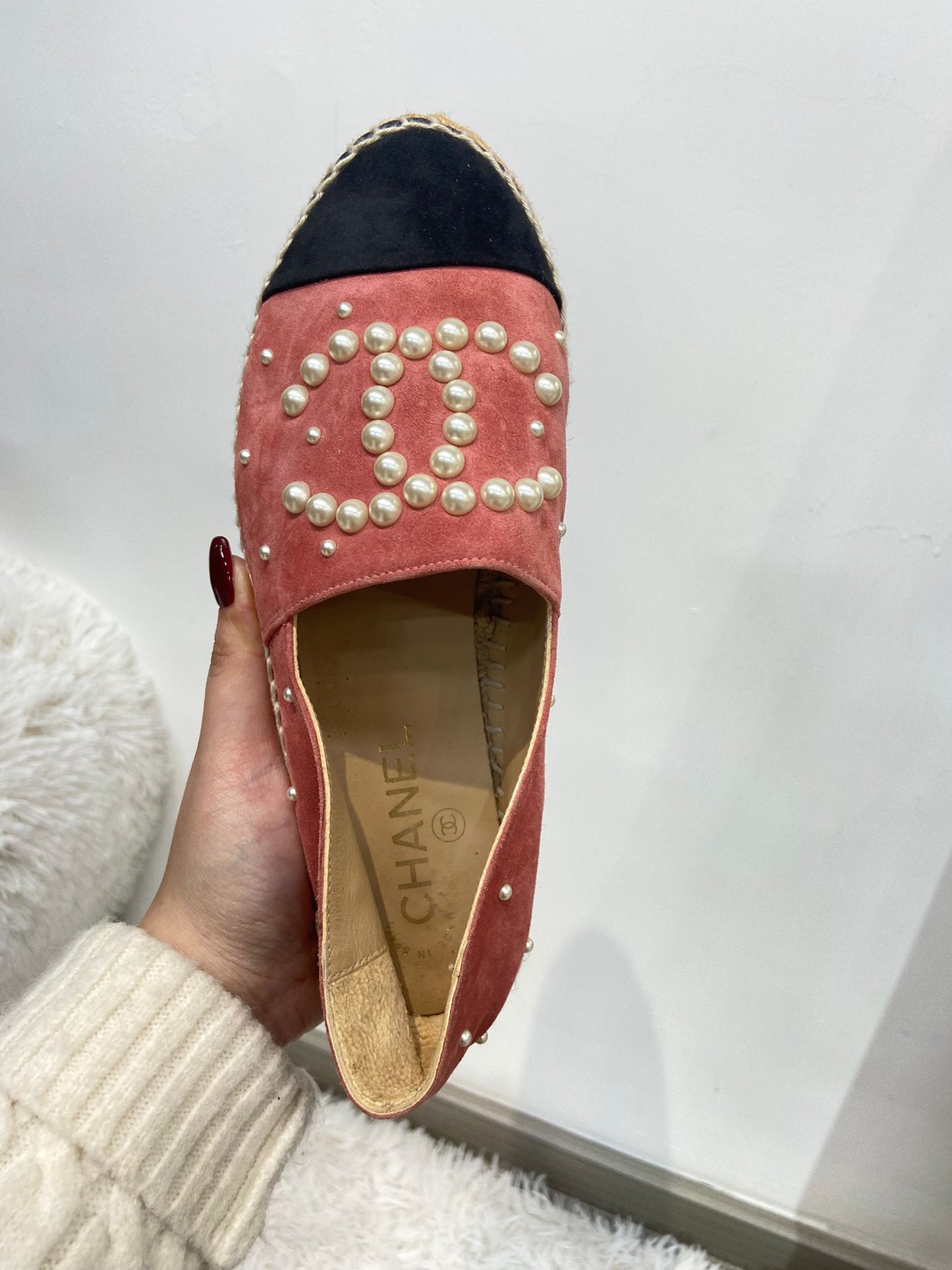 Chanel Suede 猄皮草鞋