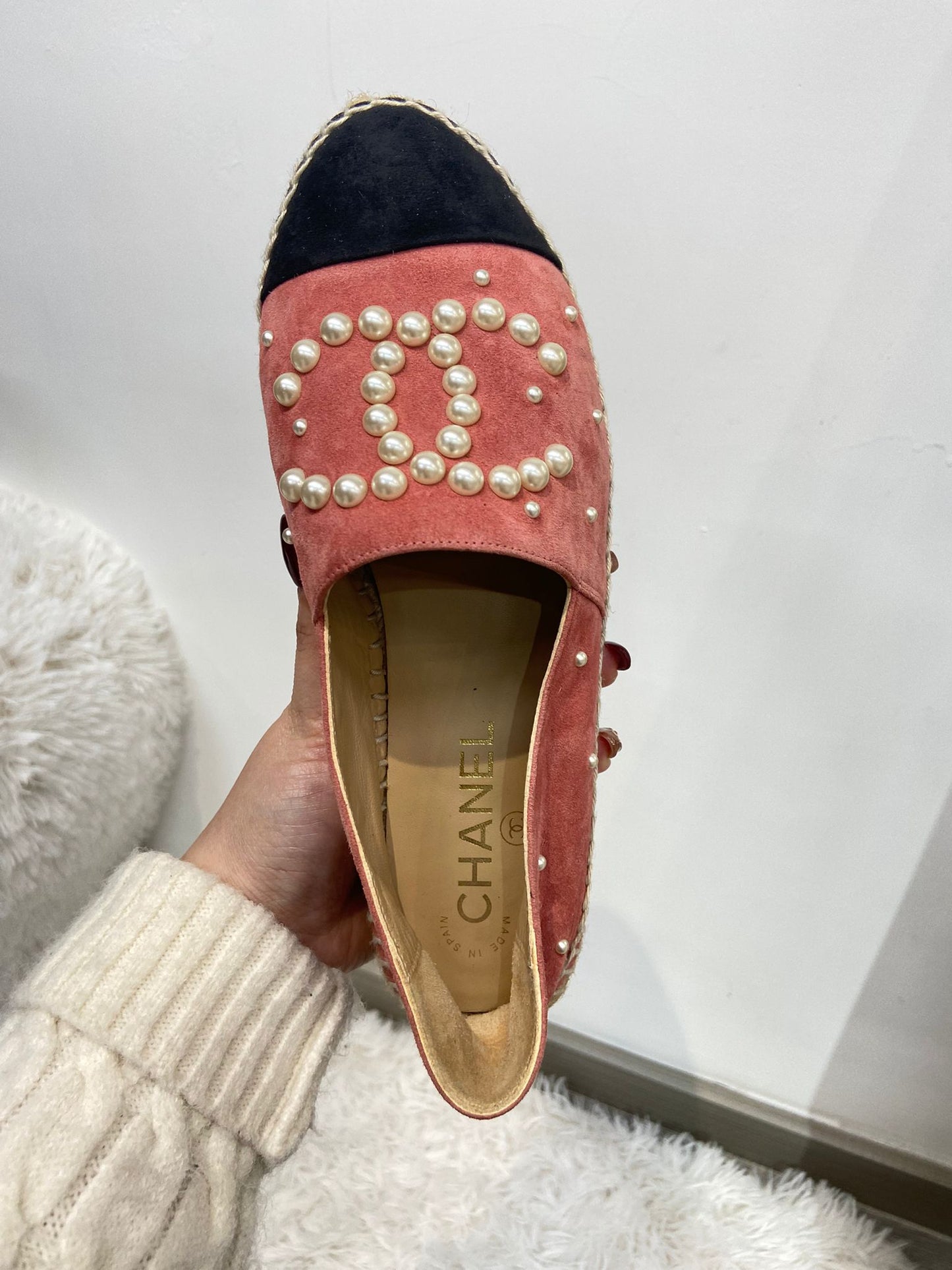 Chanel Suede 猄皮草鞋