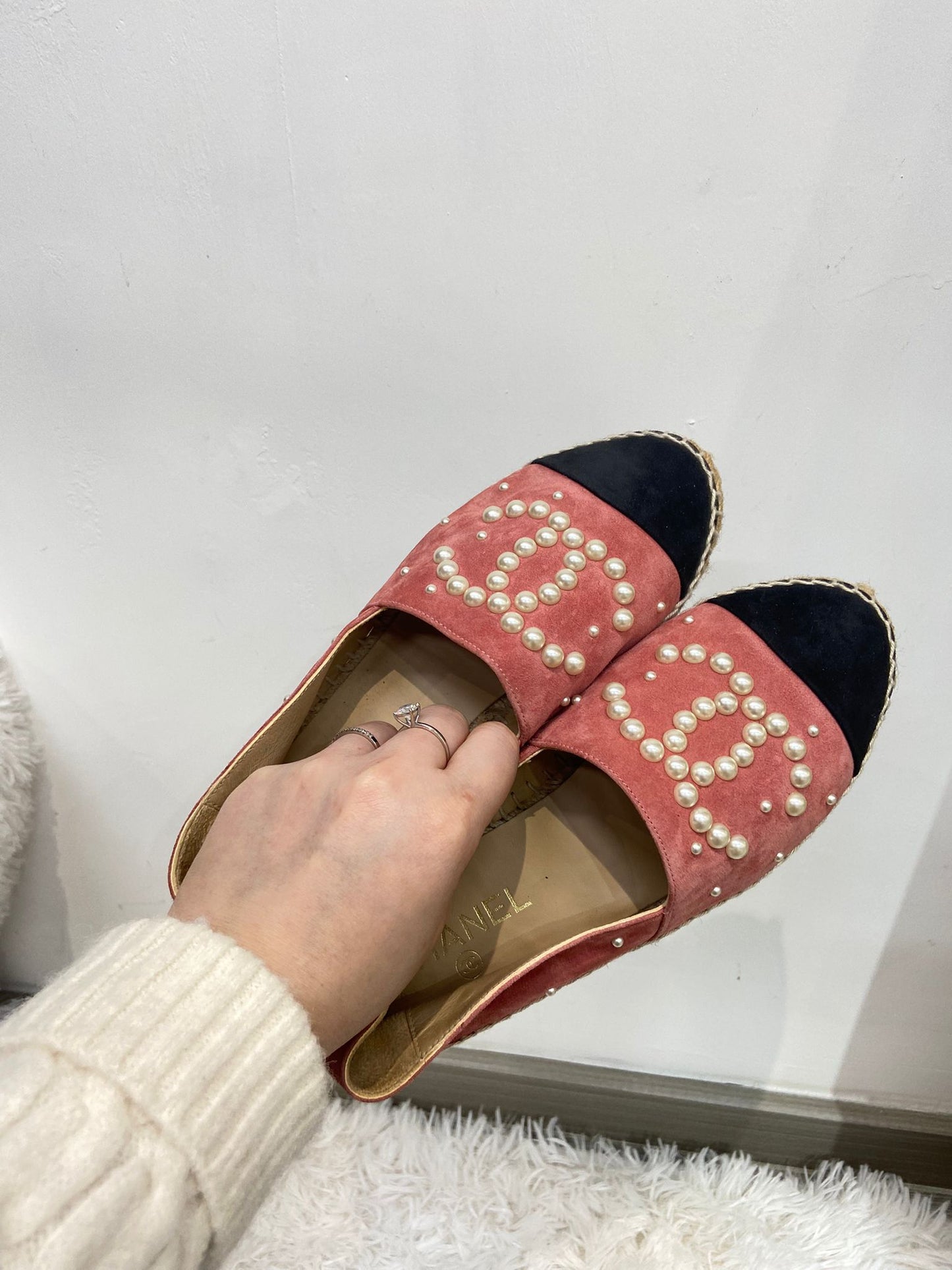 Chanel Suede 猄皮草鞋