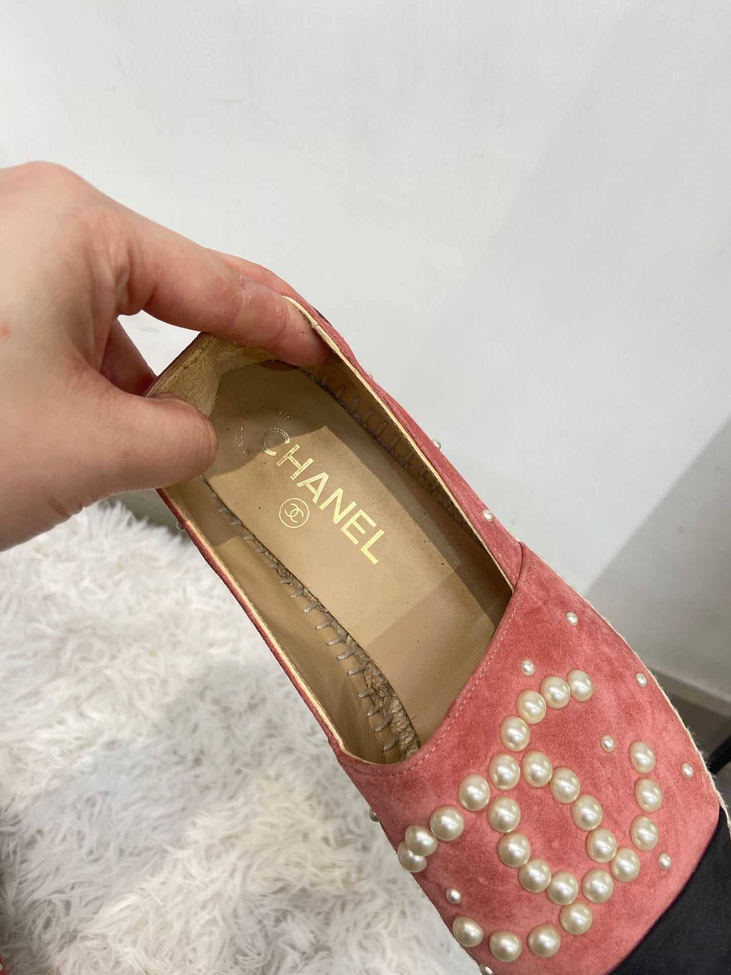 Chanel Suede 猄皮草鞋
