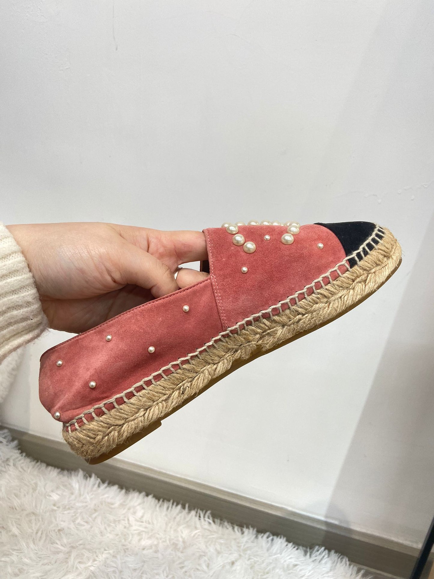 Chanel Suede 猄皮草鞋