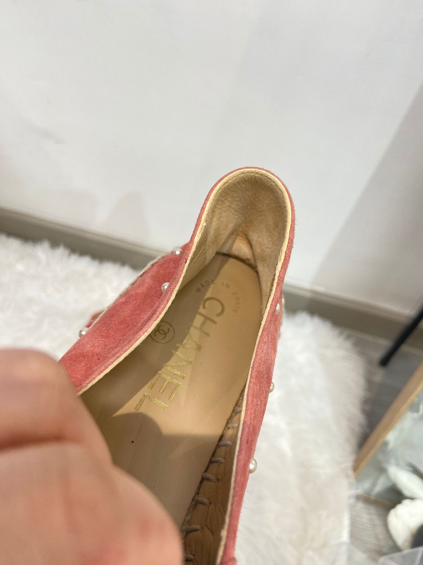 Chanel Suede 猄皮草鞋