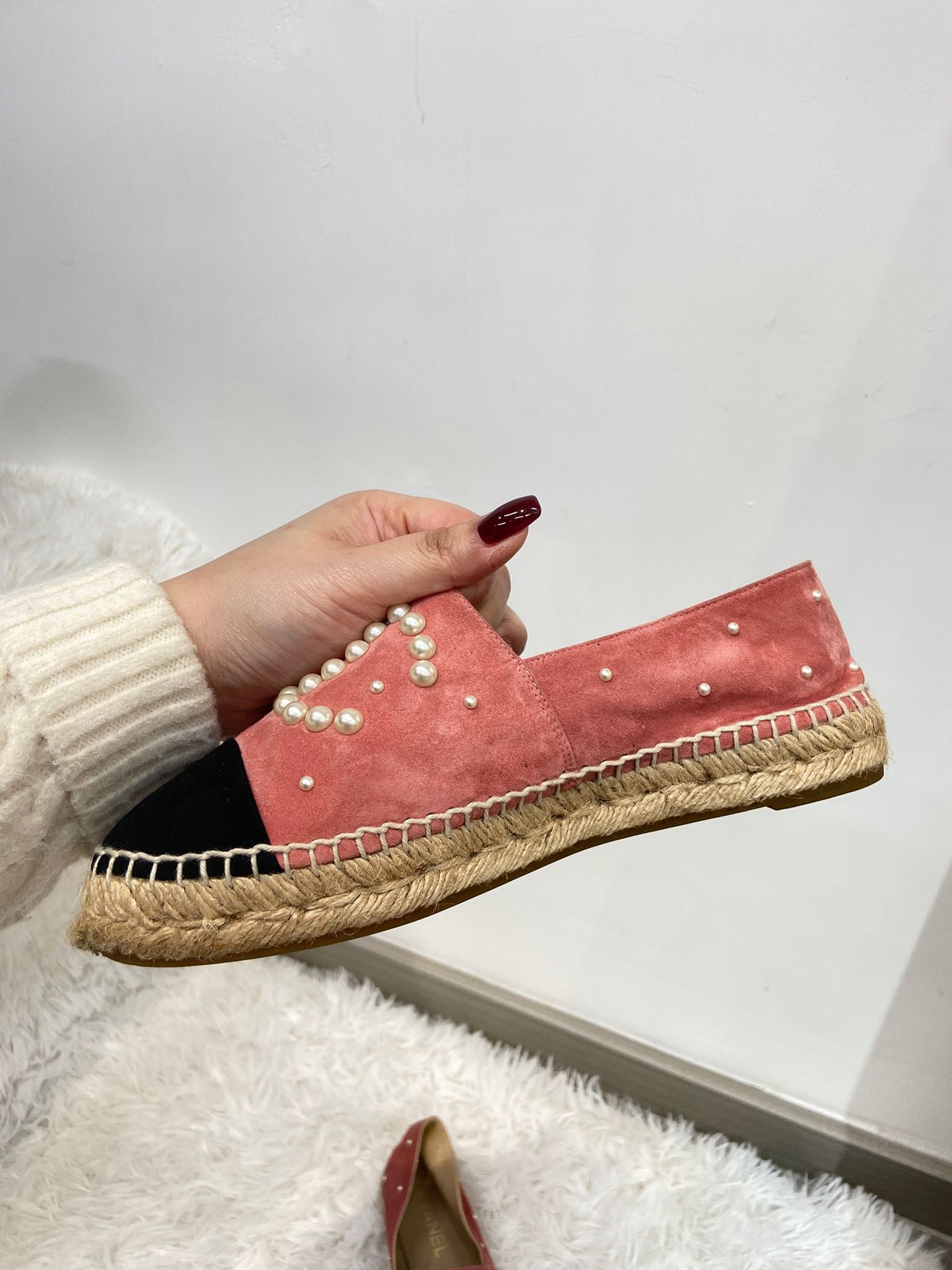 Chanel Suede 猄皮草鞋