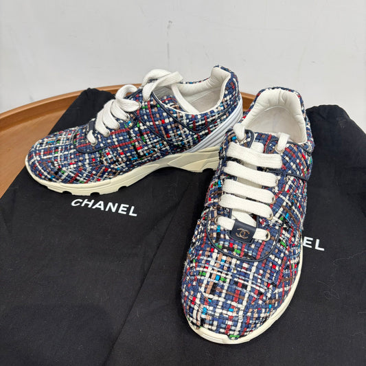 CHANEL Tweed 波鞋