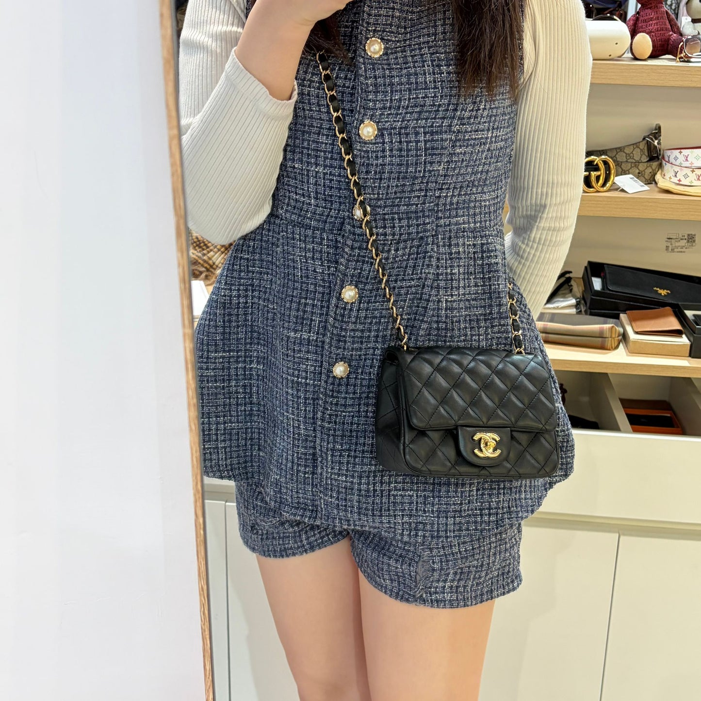 CHANEL 黑金方胖子
