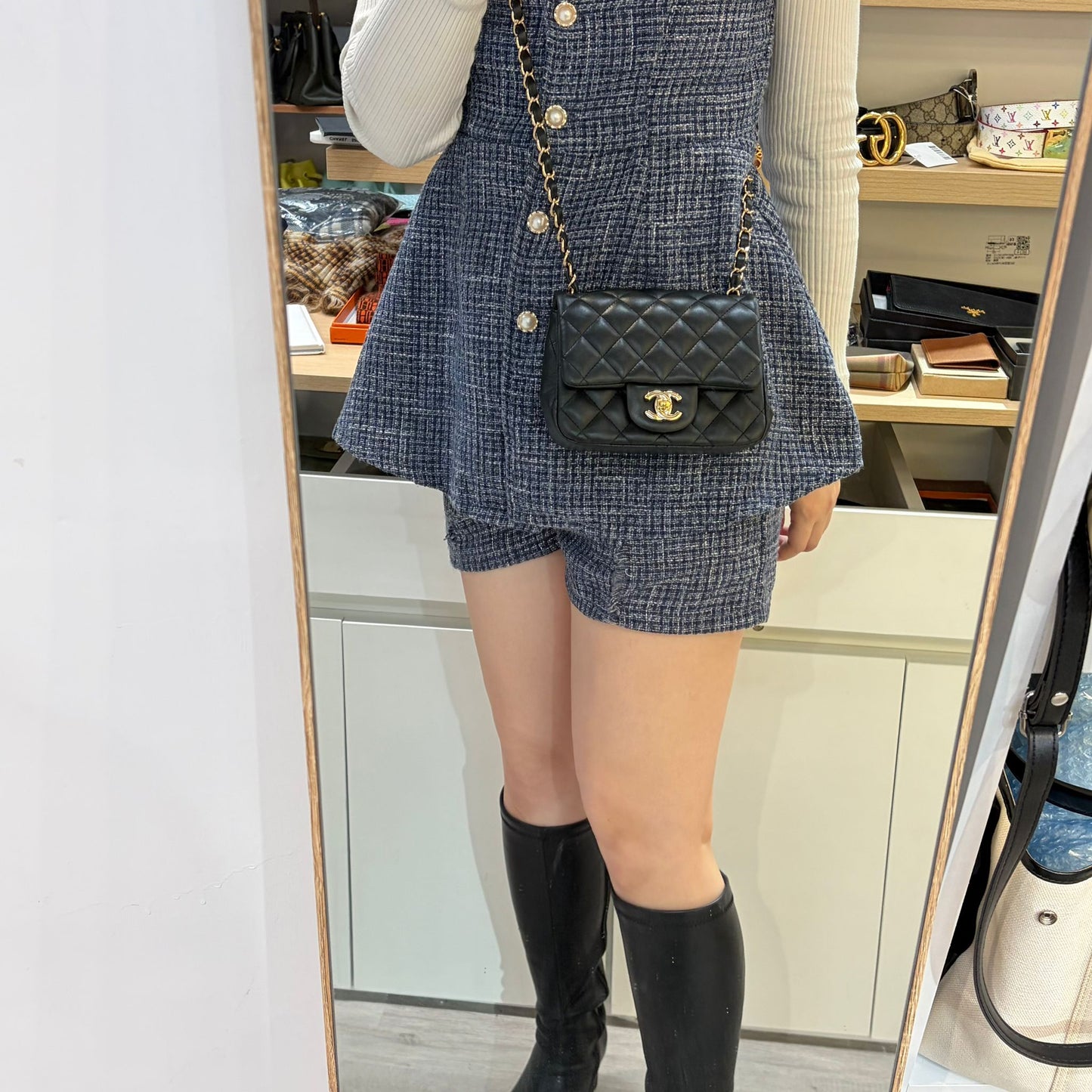 CHANEL 黑金方胖子