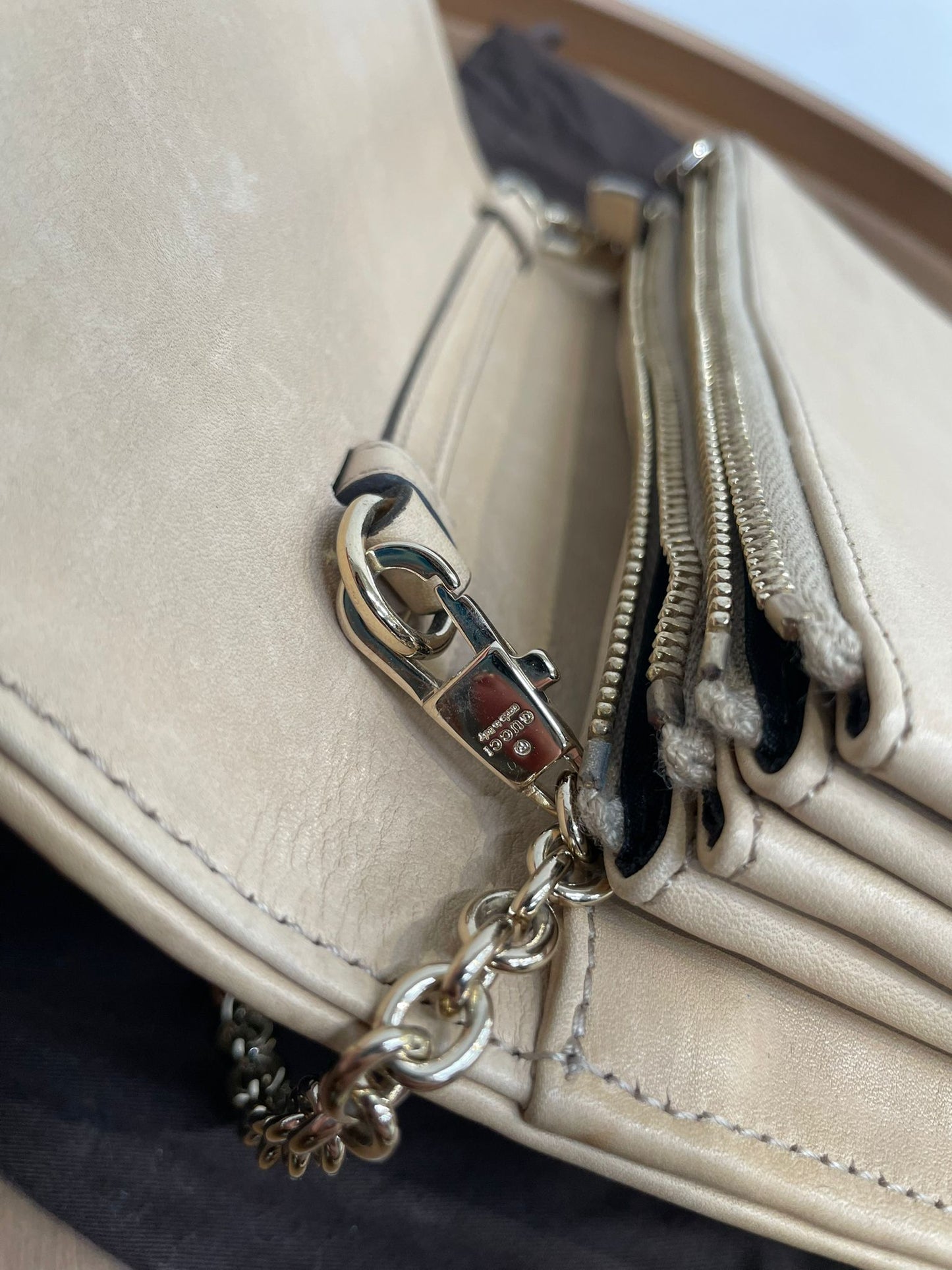 Gucci 皮拼馬毛WOC