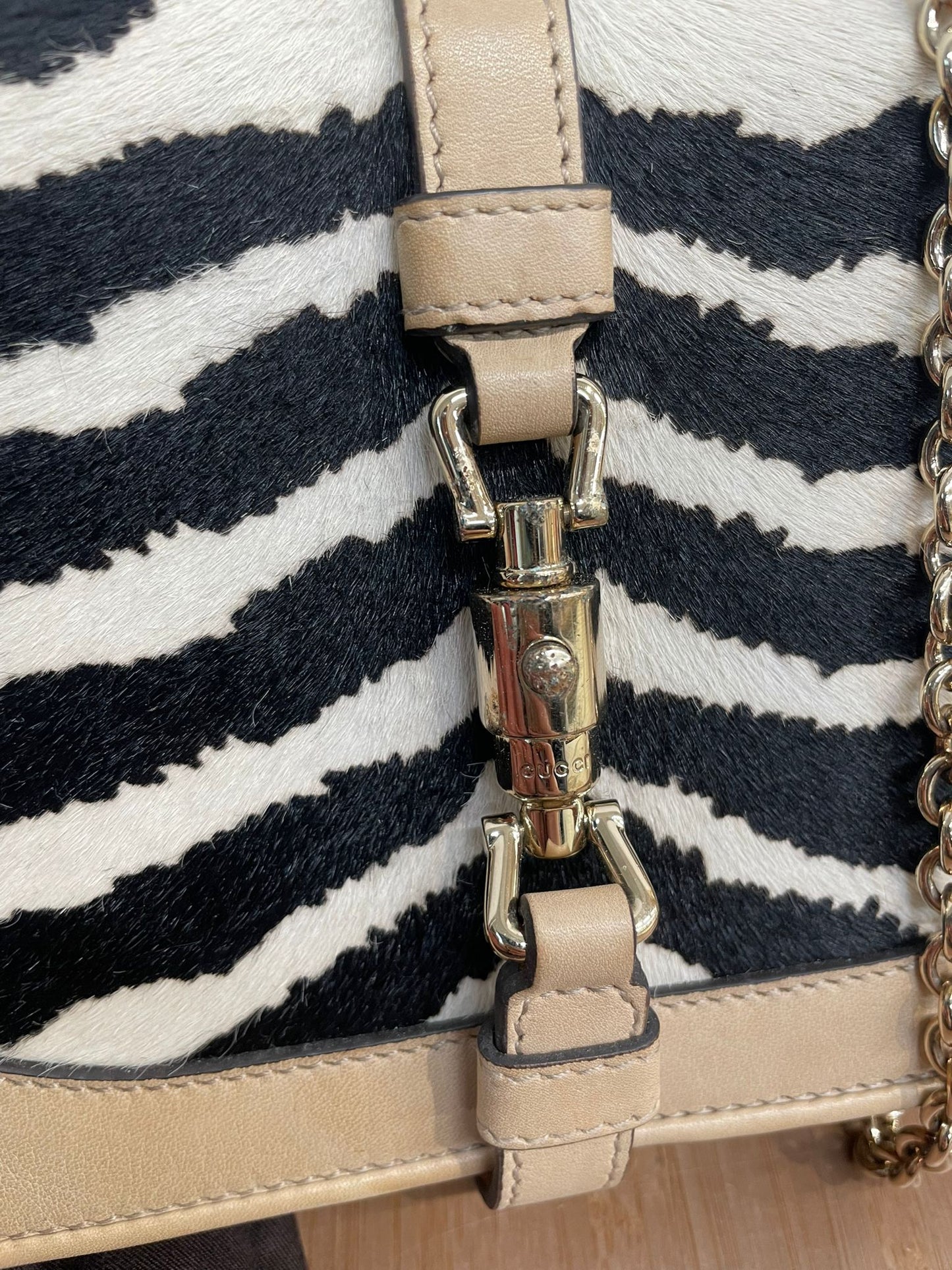 Gucci 皮拼馬毛WOC