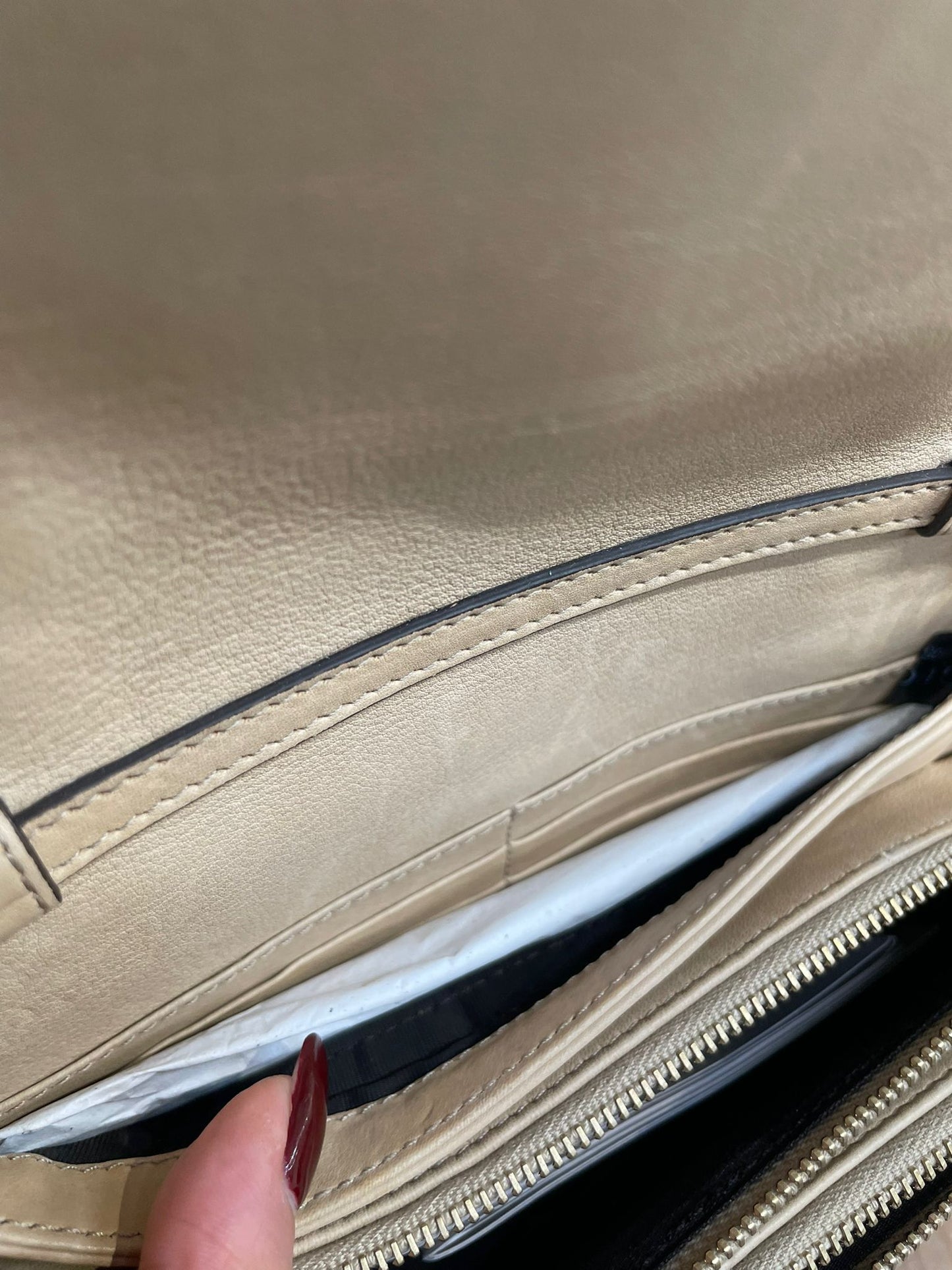 Gucci 皮拼馬毛WOC