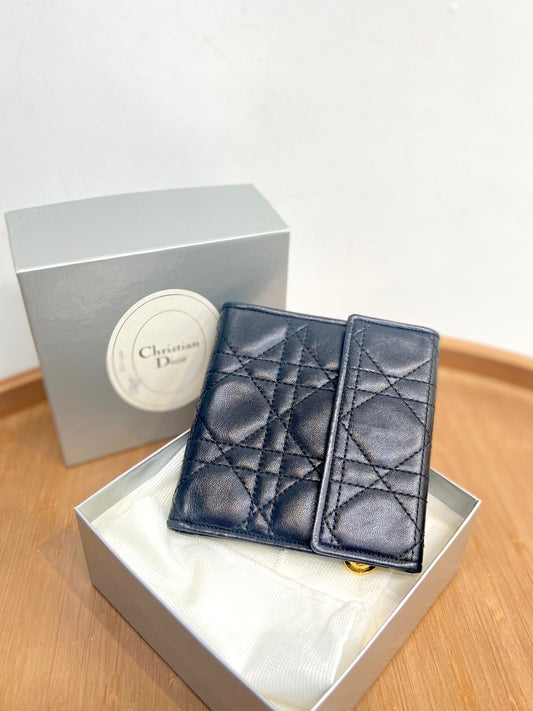 Dior 黑色短銀包