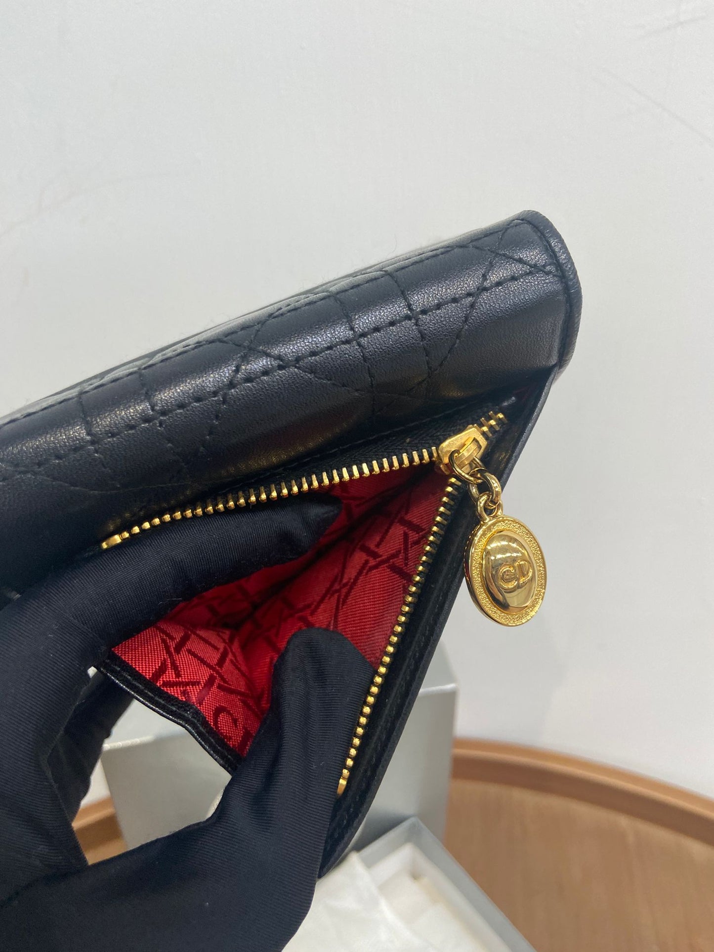 Dior 黑色短銀包
