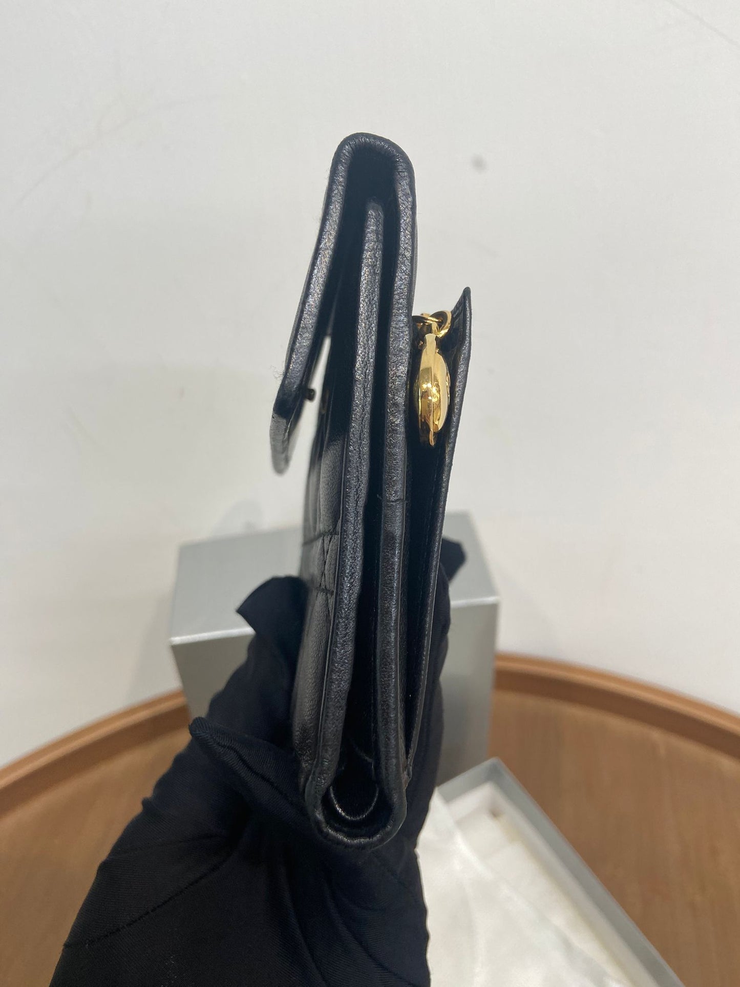 Dior 黑色短銀包