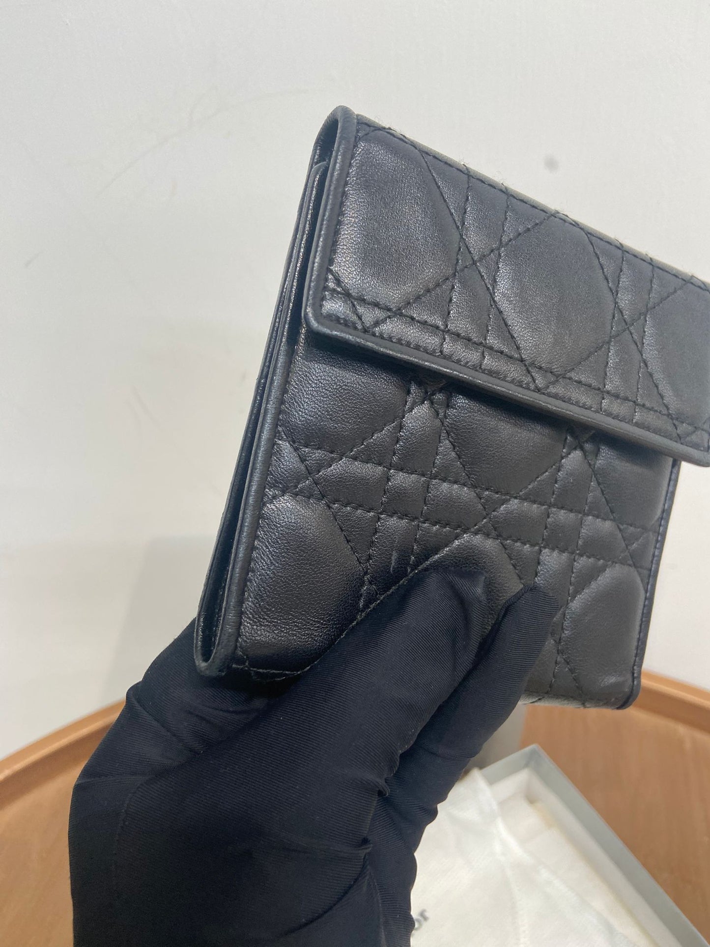 Dior 黑色短銀包
