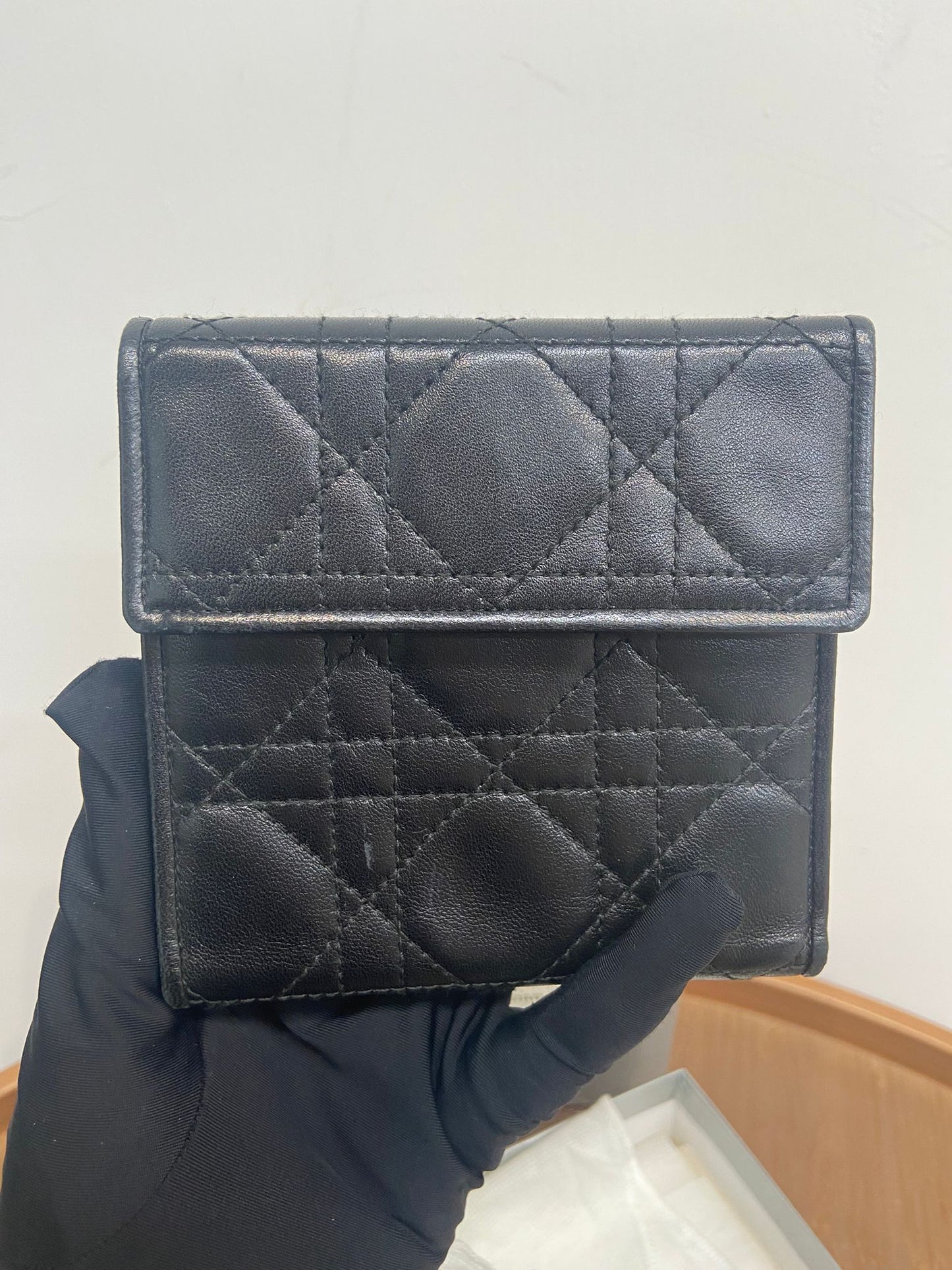 Dior 黑色短銀包
