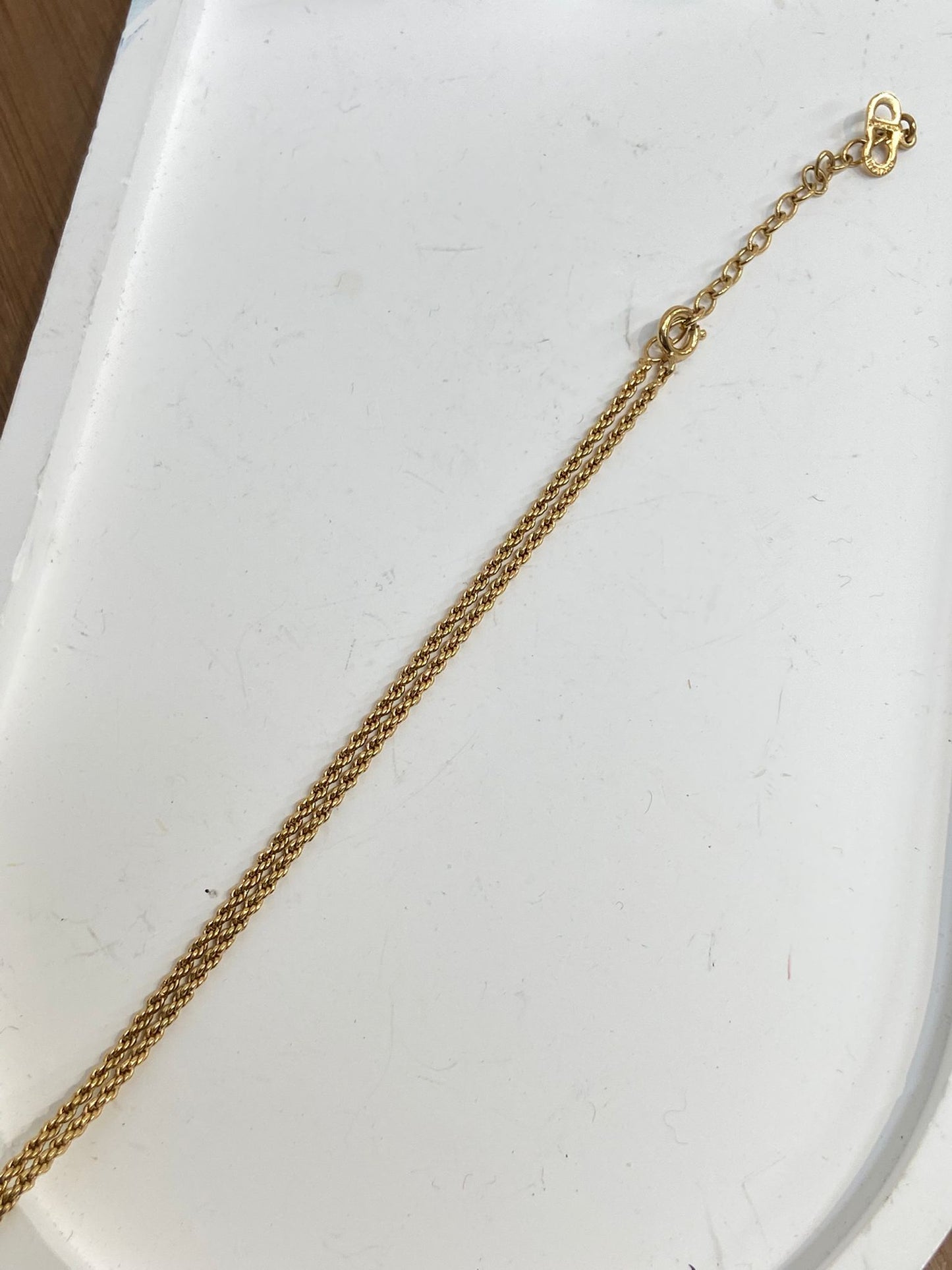 Dior 心形 有石頸鏈