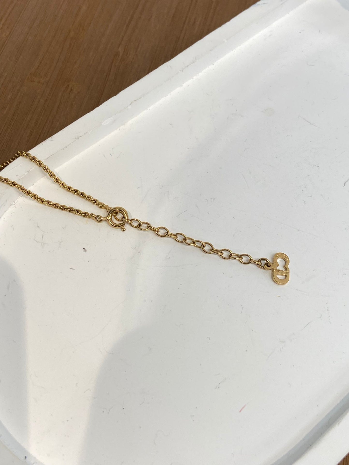 Dior 心形 有石頸鏈