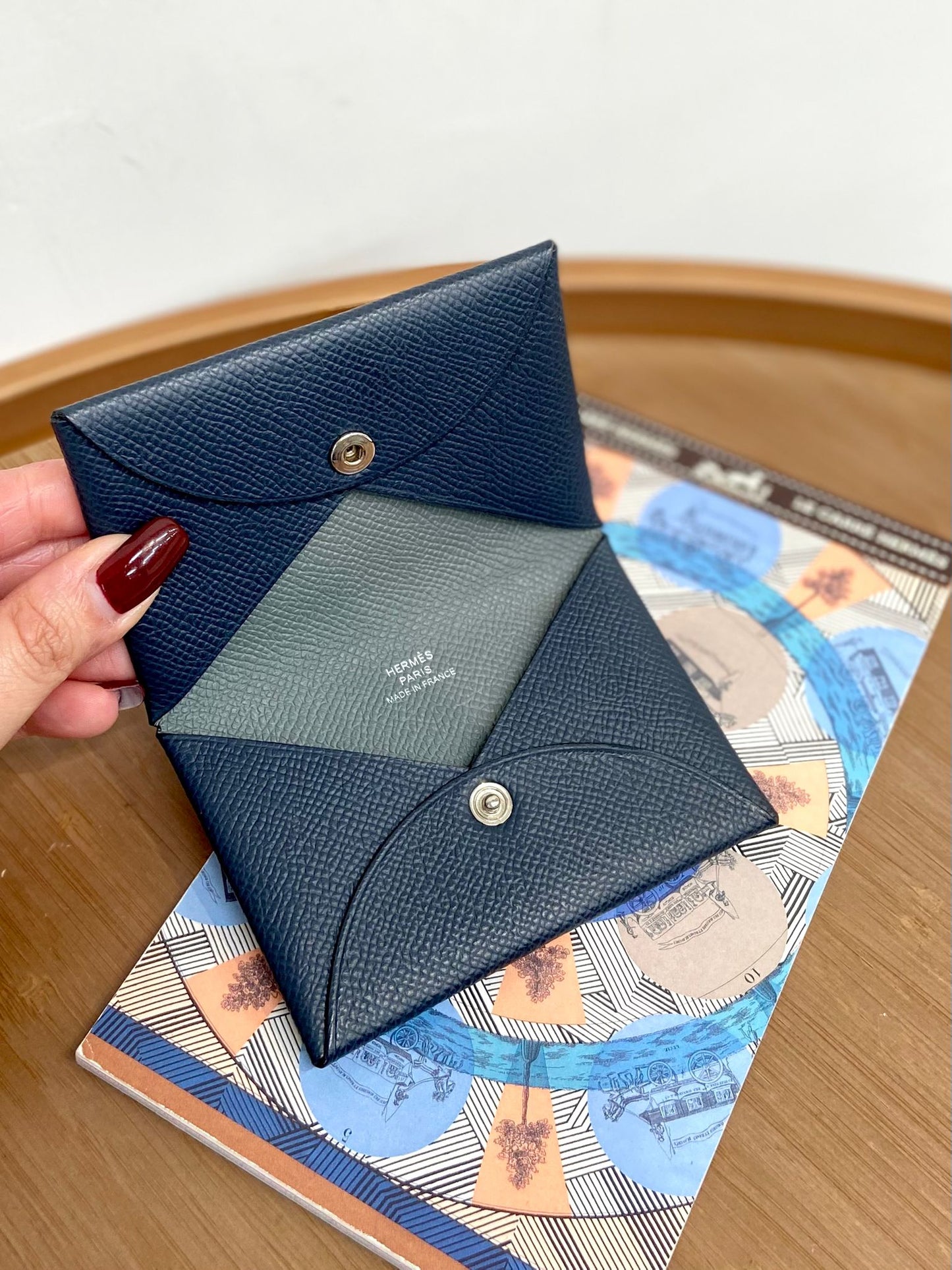 HERMES calvi card holder