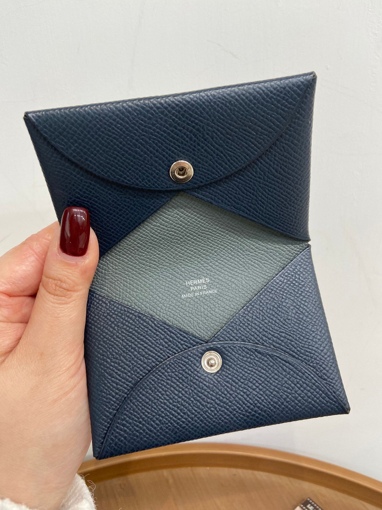 HERMES calvi card holder