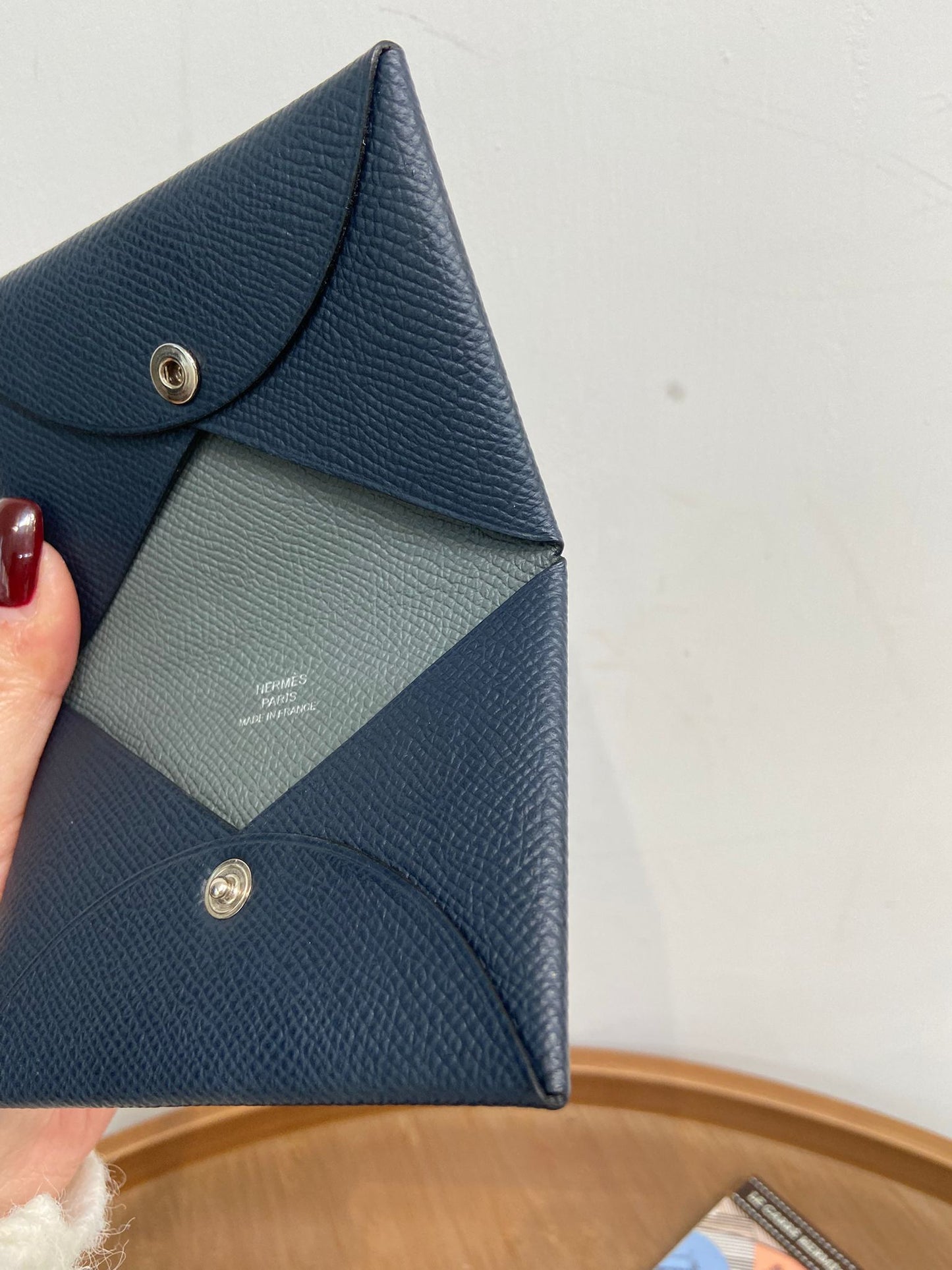 HERMES calvi card holder