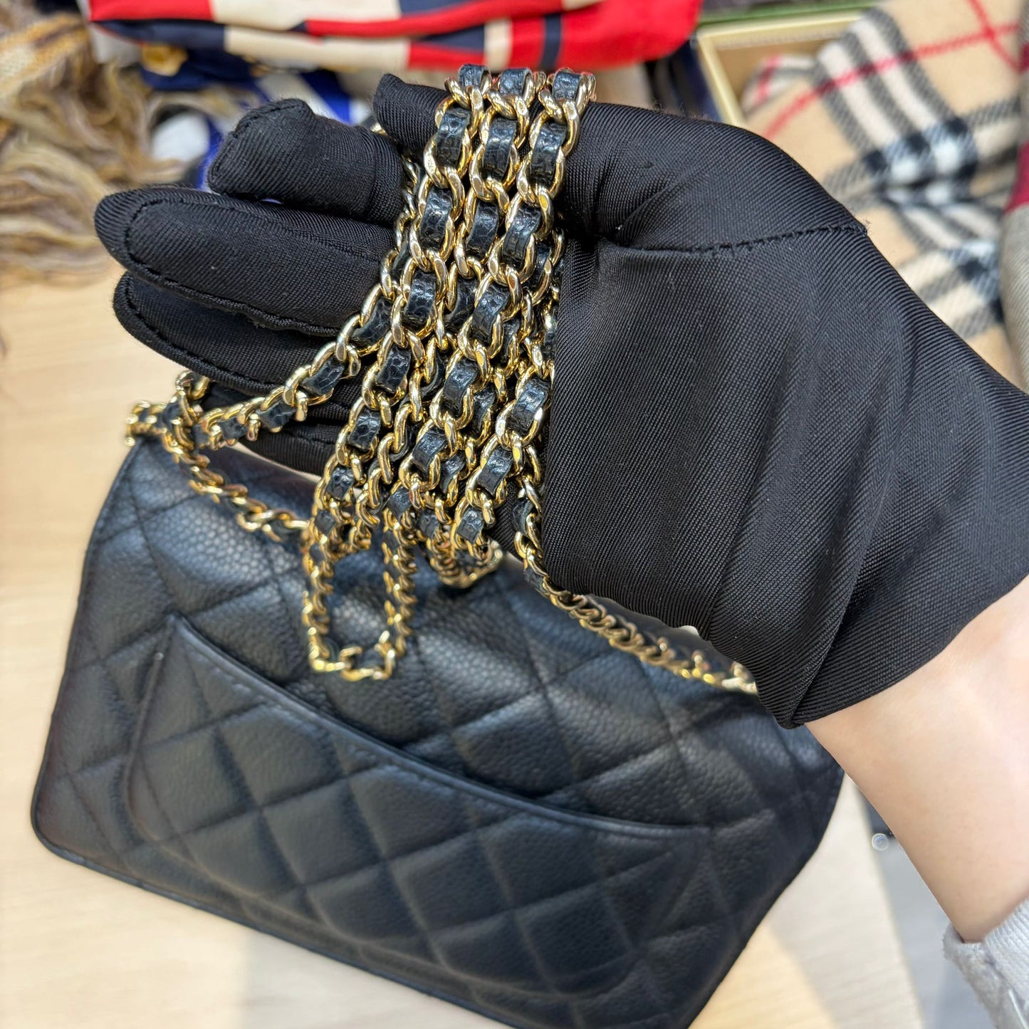 CHANEL Caviar 魚子醬黑金WOC