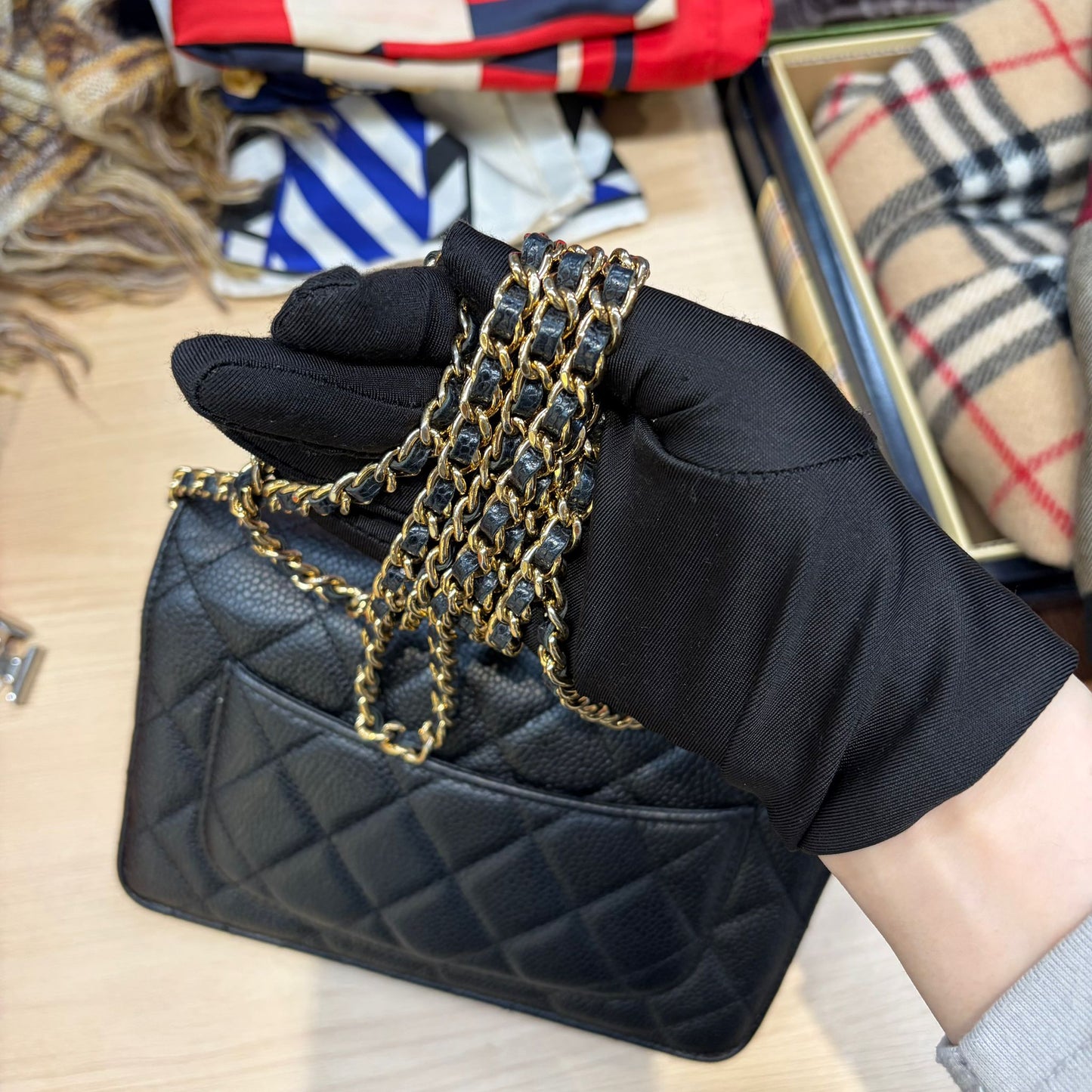 CHANEL Caviar 魚子醬黑金WOC