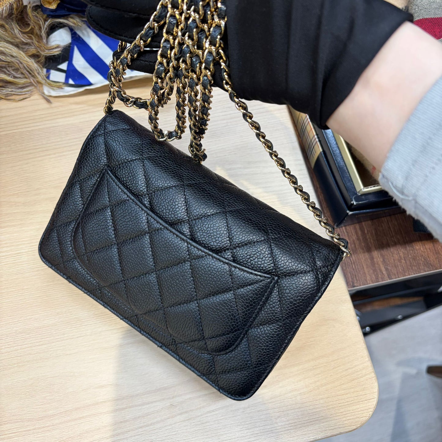 CHANEL Caviar 魚子醬黑金WOC