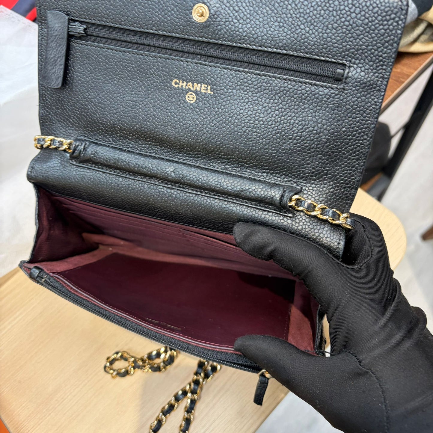 CHANEL Caviar 魚子醬黑金WOC