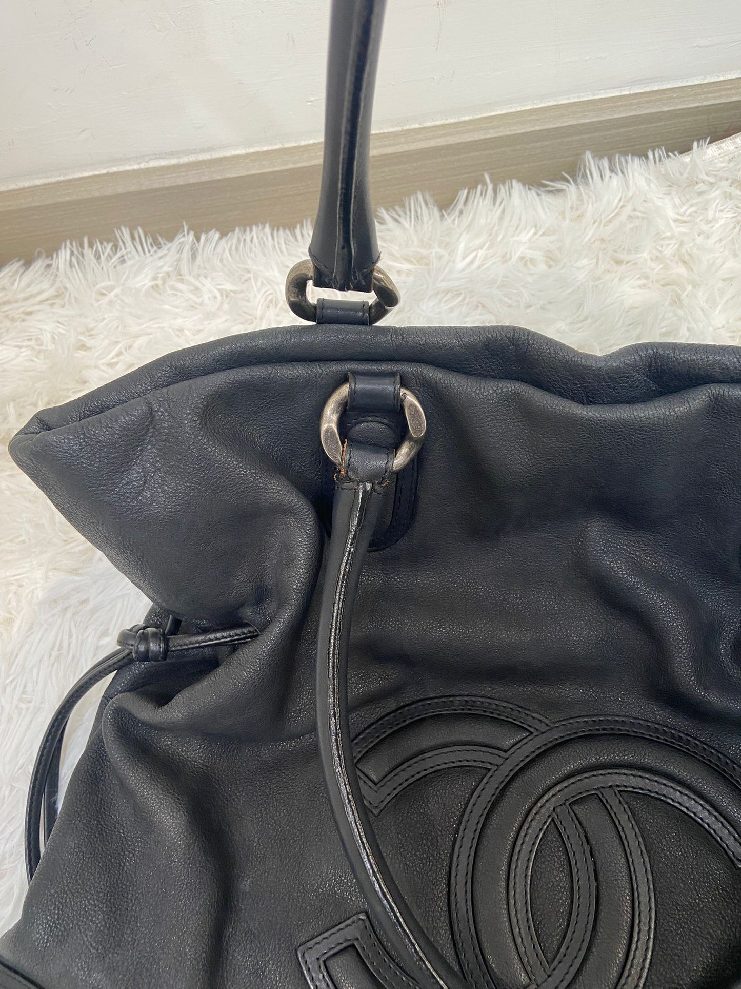 Chanel 黑色單肩TOTE BAG