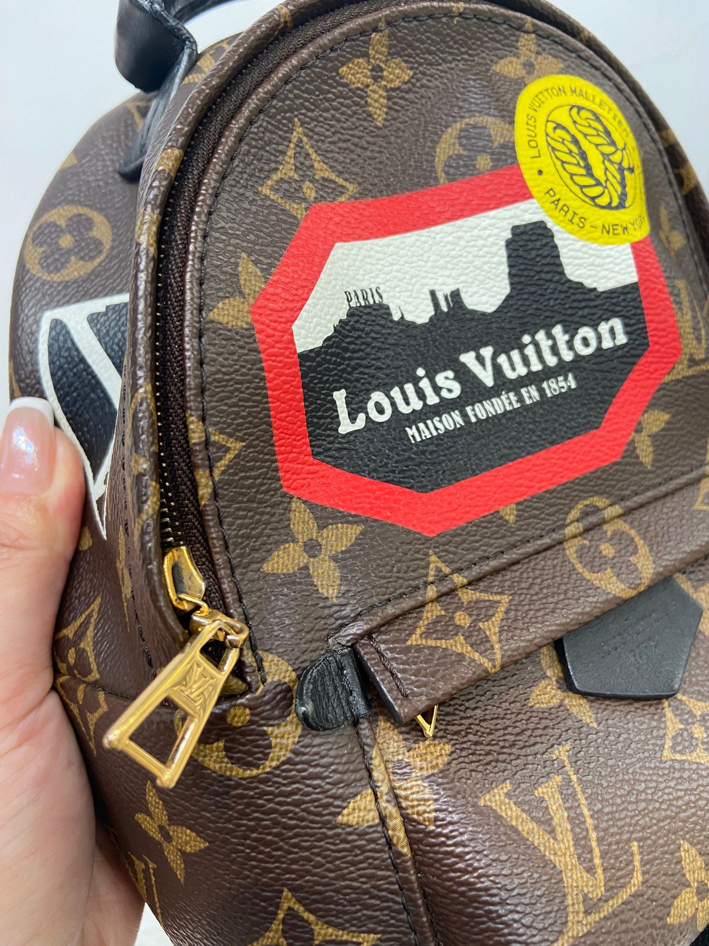 LV Palm Springs Mini 徽章限量版 背囊